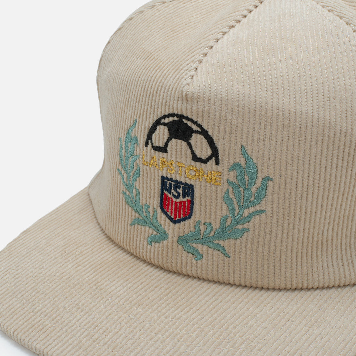 Lapstone & Hammer LAPSTONE x USMNT CORDUROY SNAPBACK - CREAM