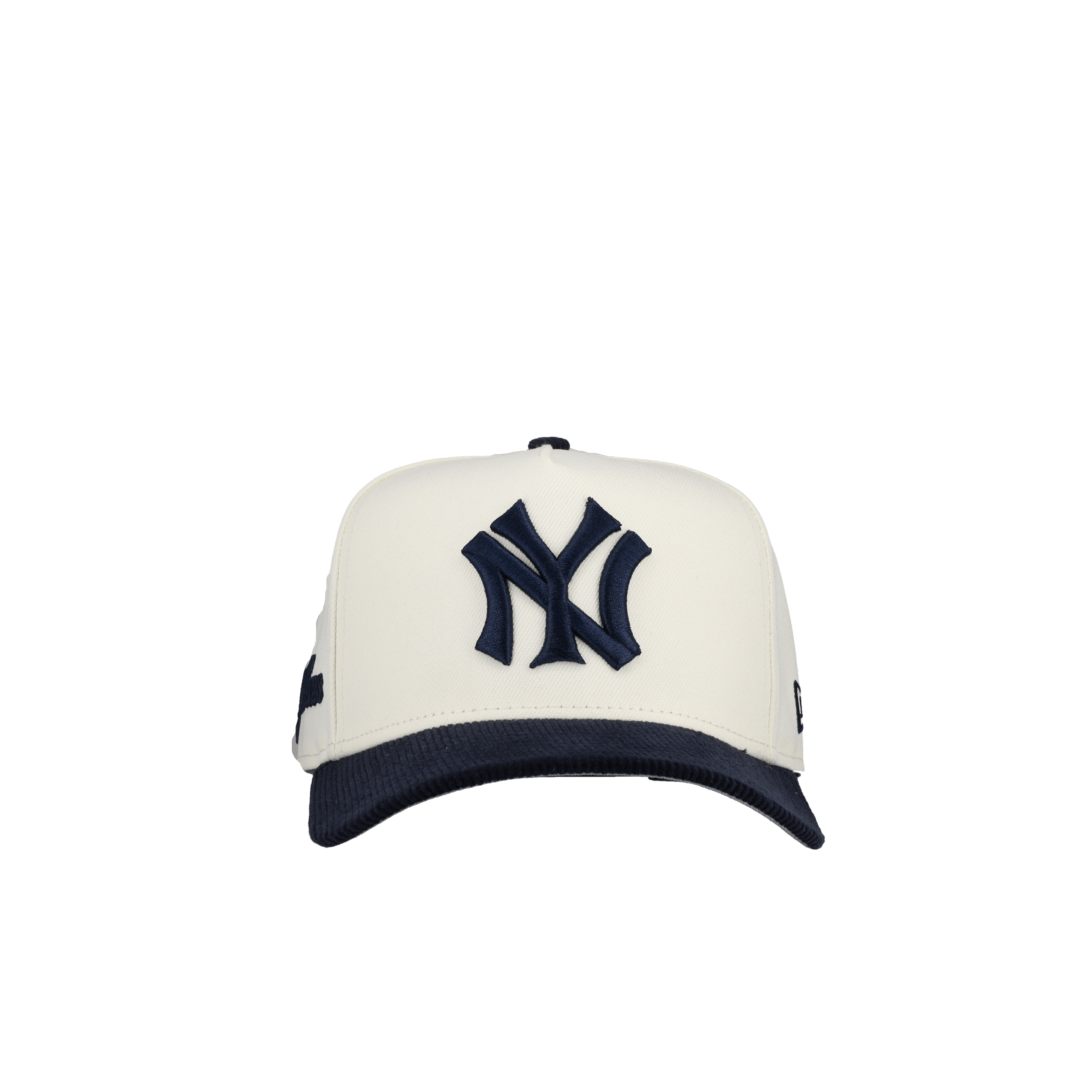 New York Yankees Navy Off White Corduroy 9Fifty A Frame Snapback Hat