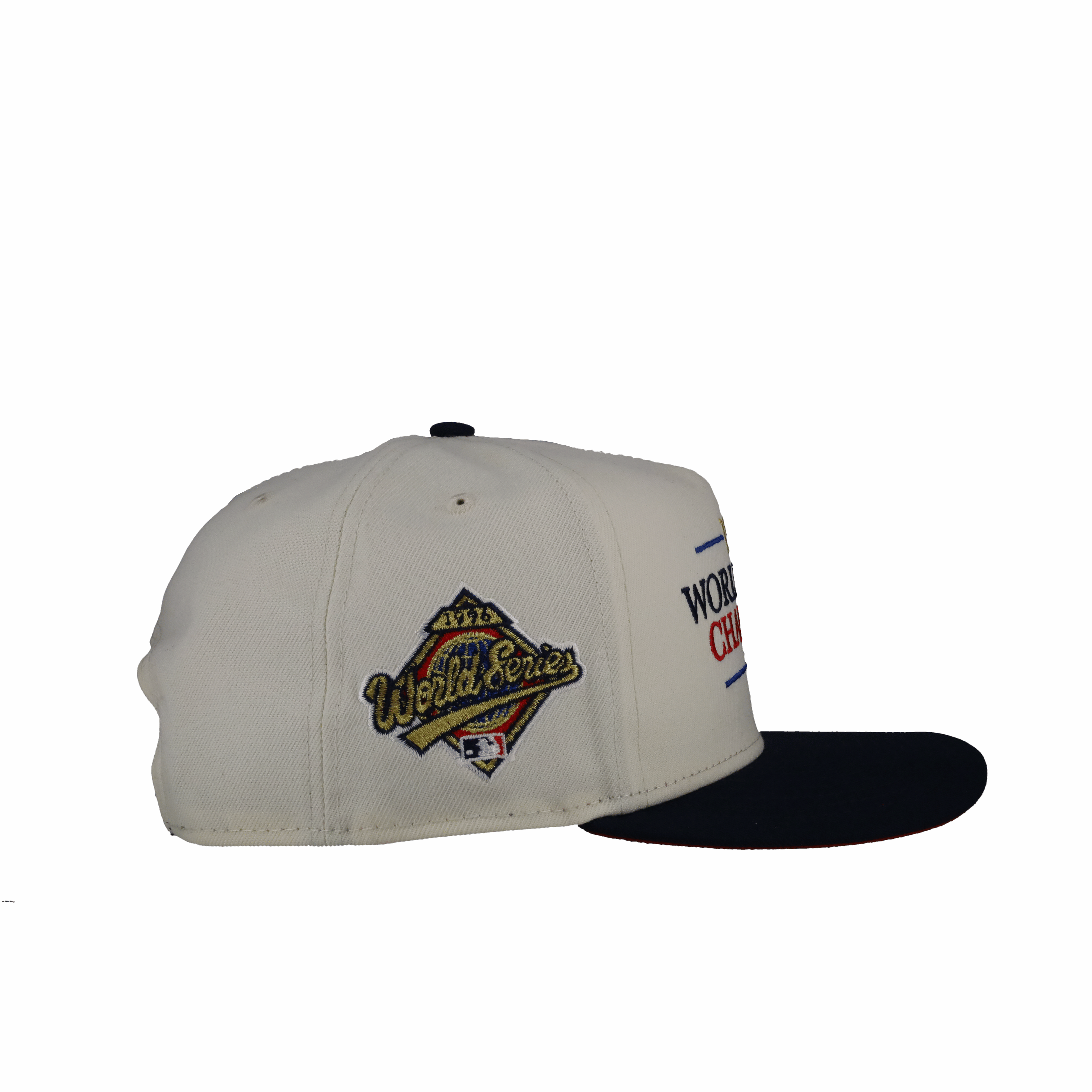 New York Yankees Off White/Navy 1996 WS Champs 9Fifty A Frame Snapback Hat
