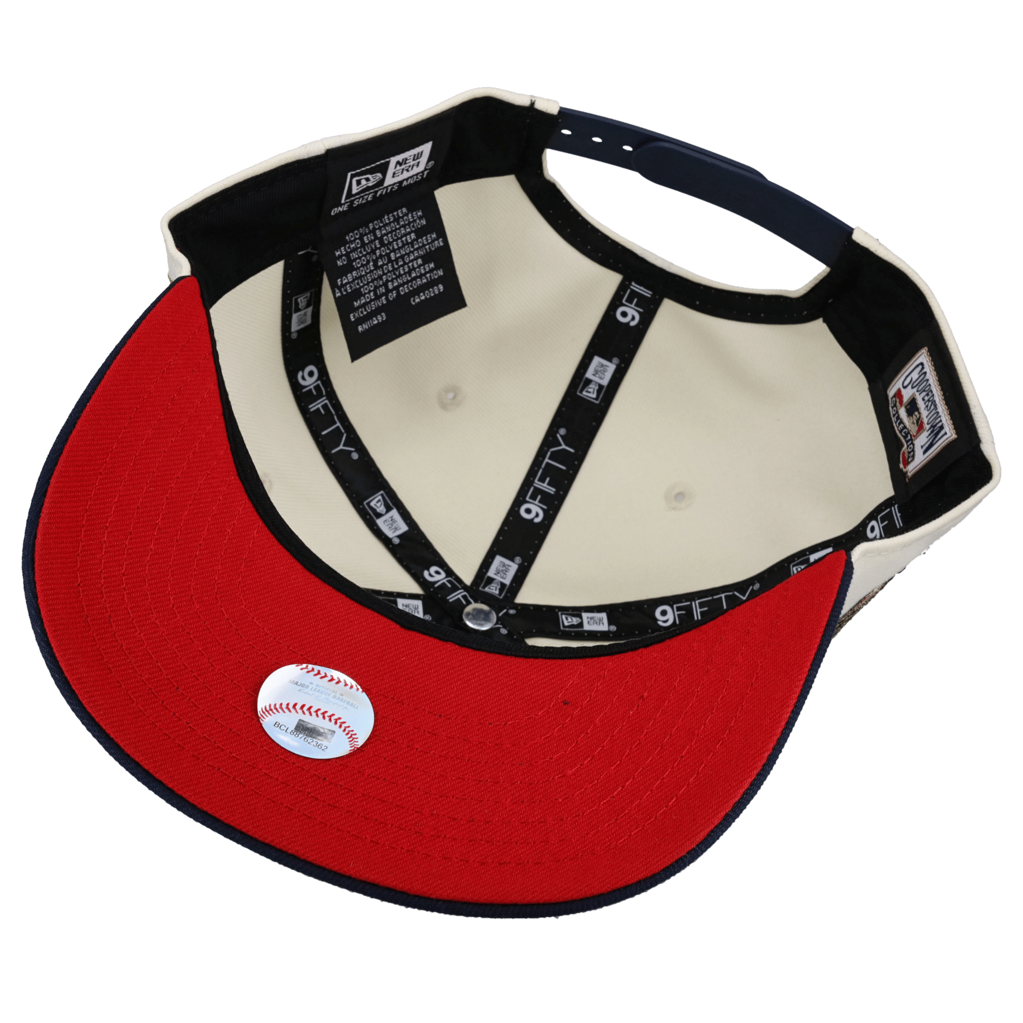 New York Yankees Off White/Navy 1996 WS Champs 9Fifty A Frame Snapback Hat