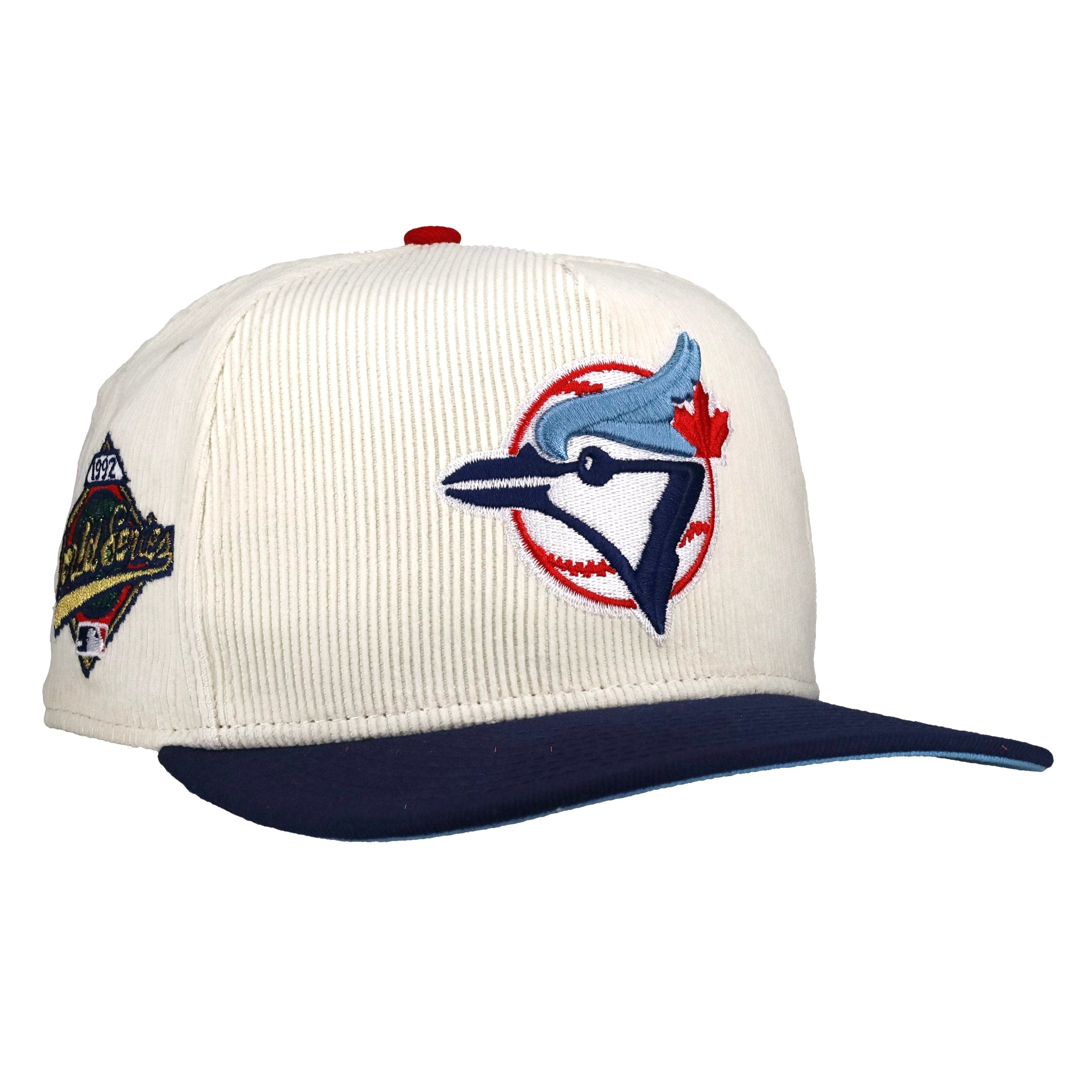 Toronto Blue Jays 1992 WS Off White Corduroy/Navy 9Fifty A Frame Snapback Hat