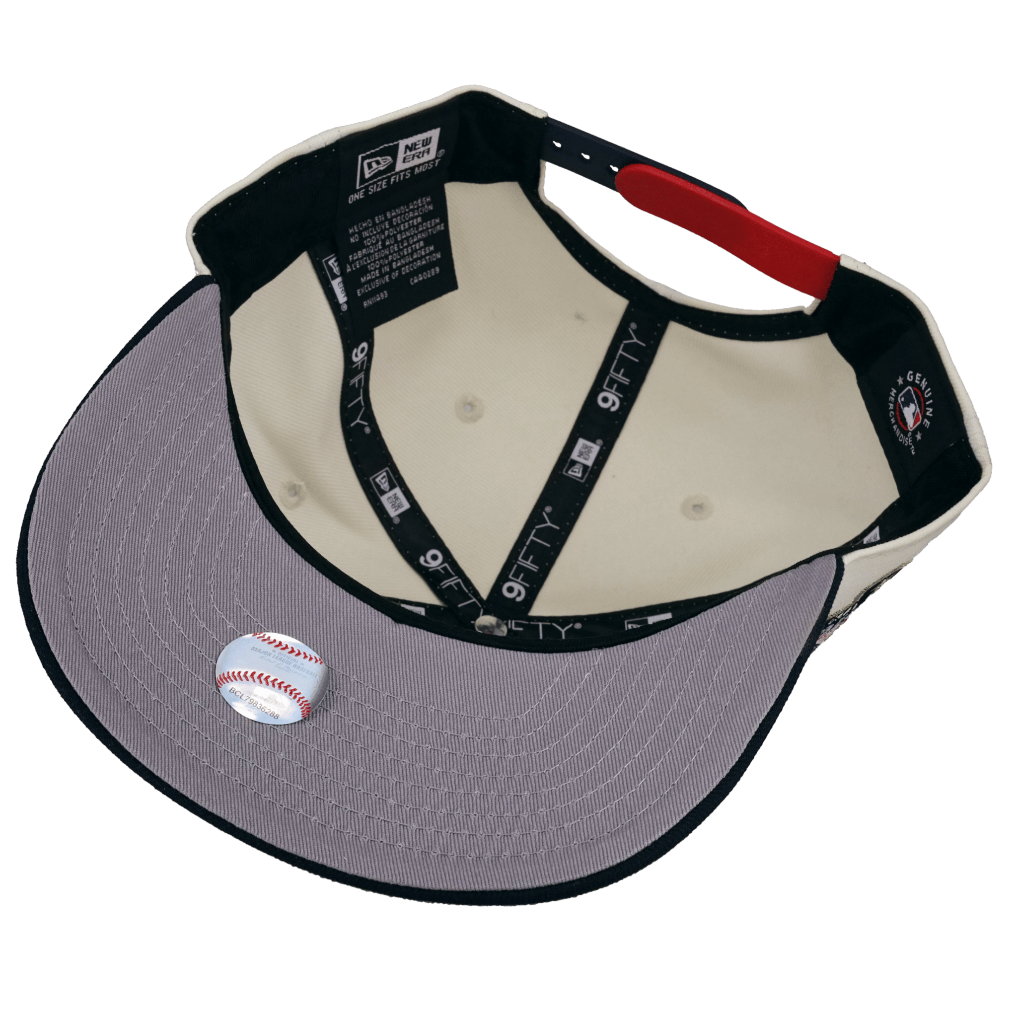 New York Mets Chrome USA Off White/Navy 9Fifty A Frame Snapback Hat