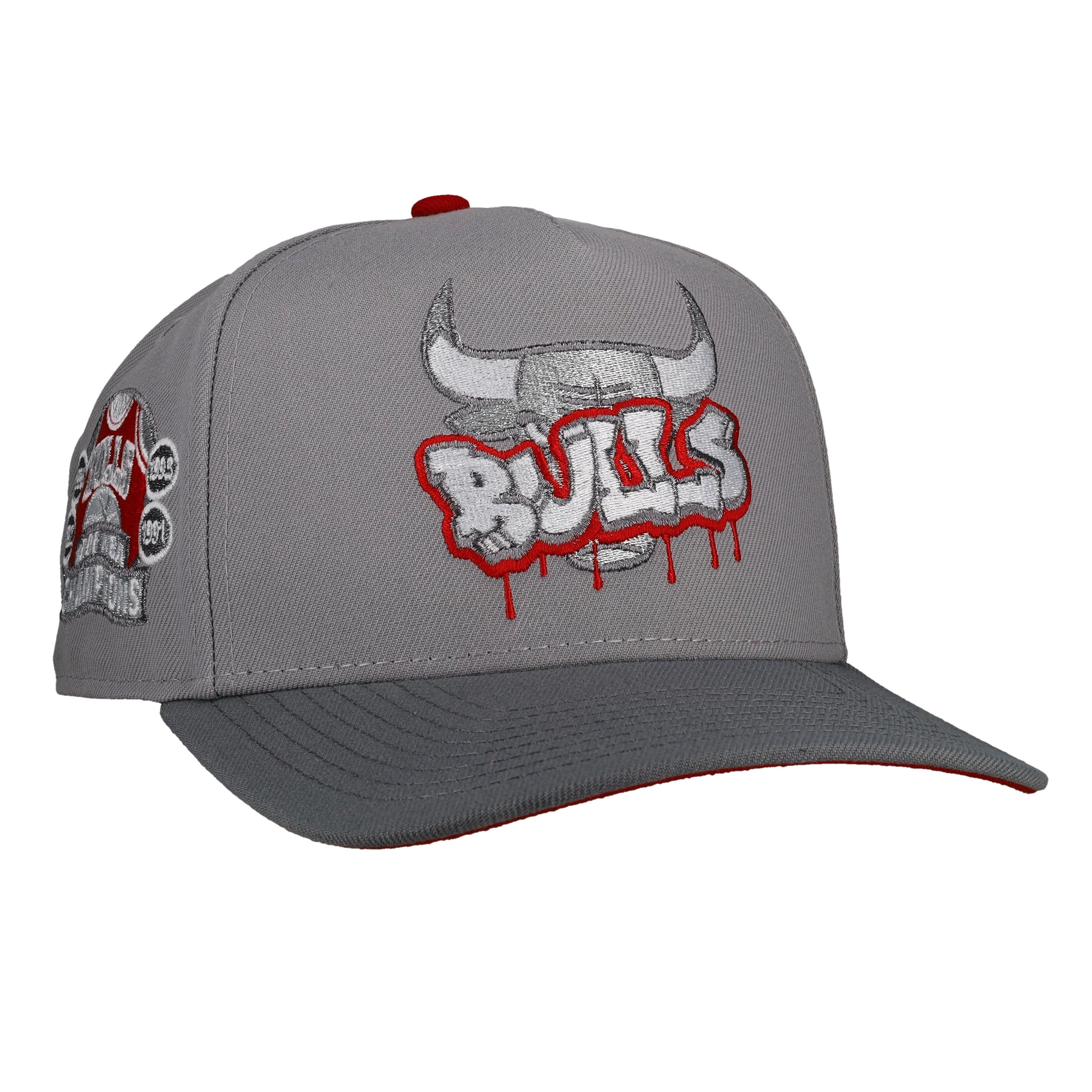Chicago Bulls 1996 Champions Grey/Red 9Fifty A Frame Snapback Hat