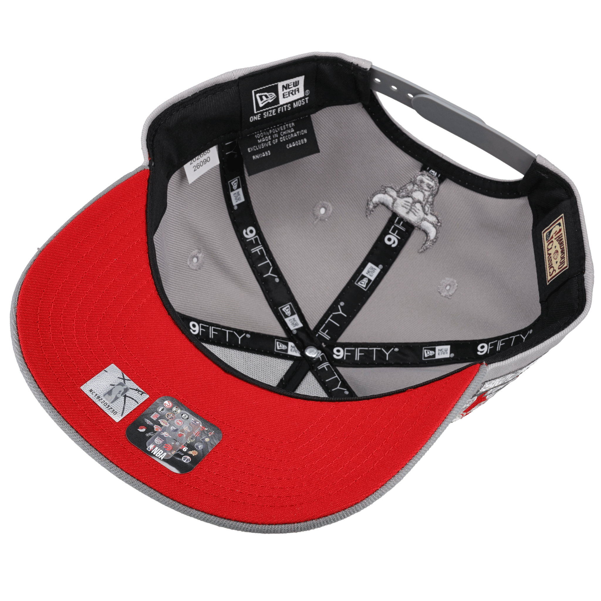 Chicago Bulls 1996 Champions Grey/Red 9Fifty A Frame Snapback Hat