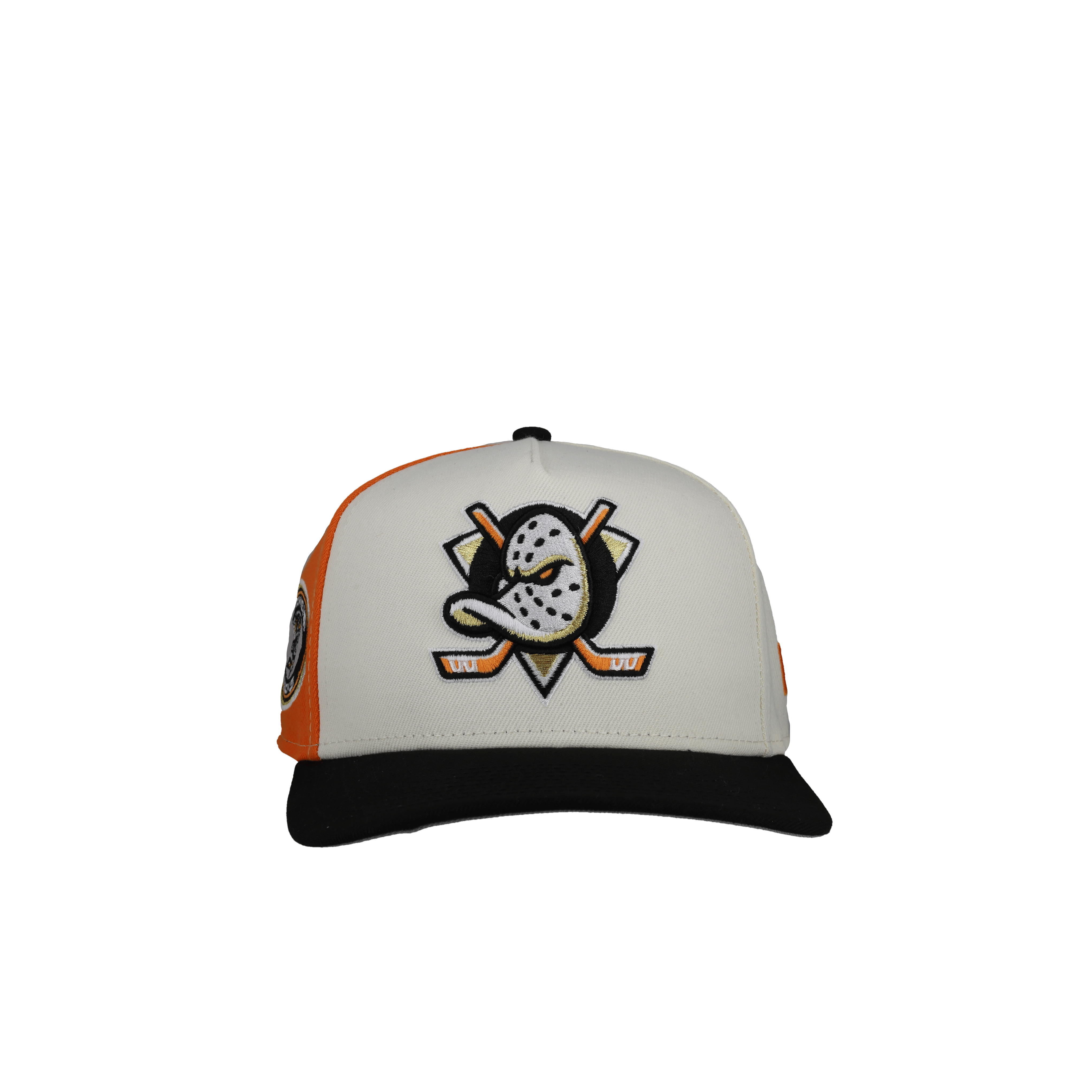Anaheim Mighty Ducks White/Orange 9Fifty A Frame Snapback Hat