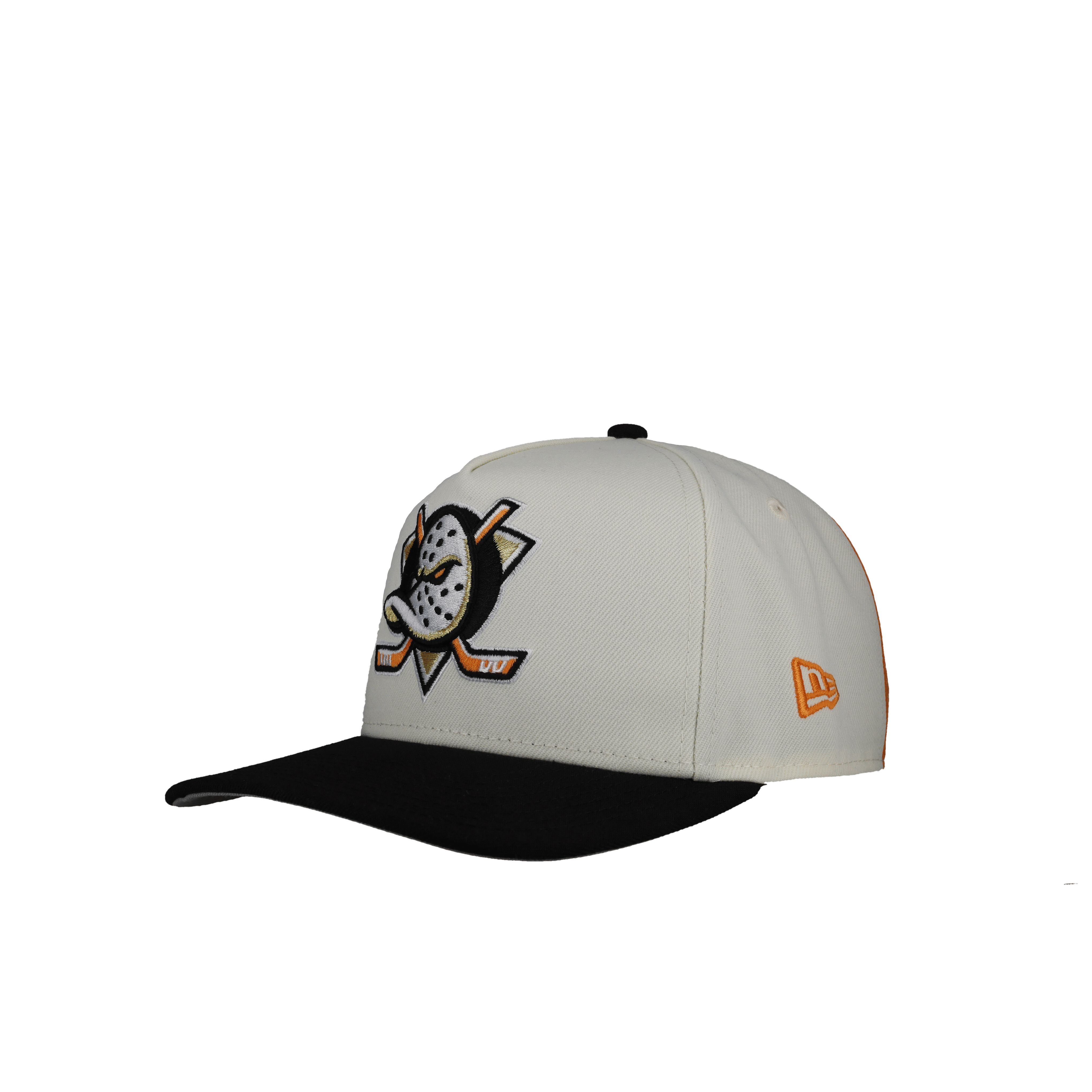 Anaheim Mighty Ducks White/Orange 9Fifty A Frame Snapback Hat