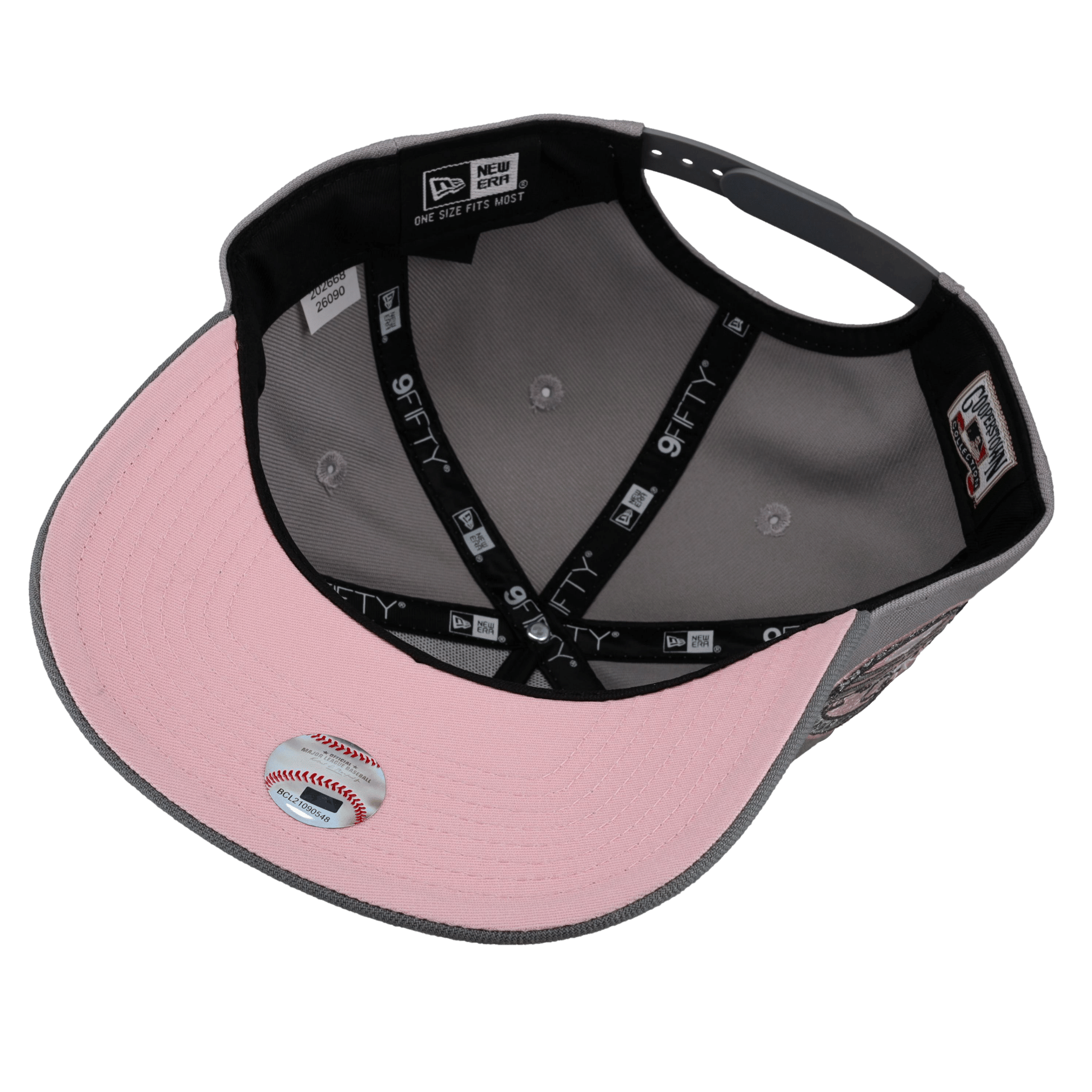 Los Angeles Dodgers 50th Anniversary Grey/Pink 9Fifty A Frame Snapback Hat
