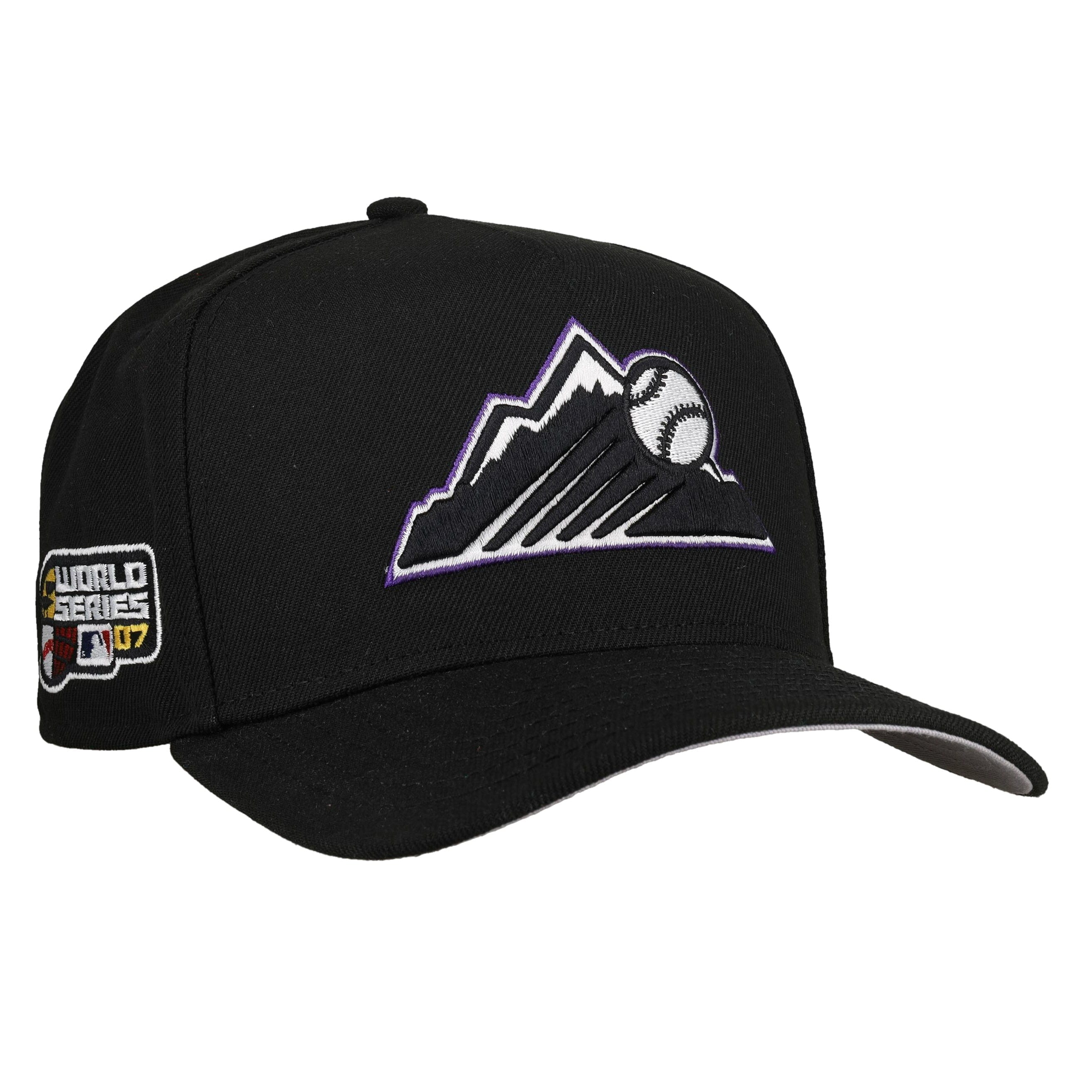 Colorado Rockies 2007 Team Color 9Fifty A Frame Snapback Hat (Grey Brim)