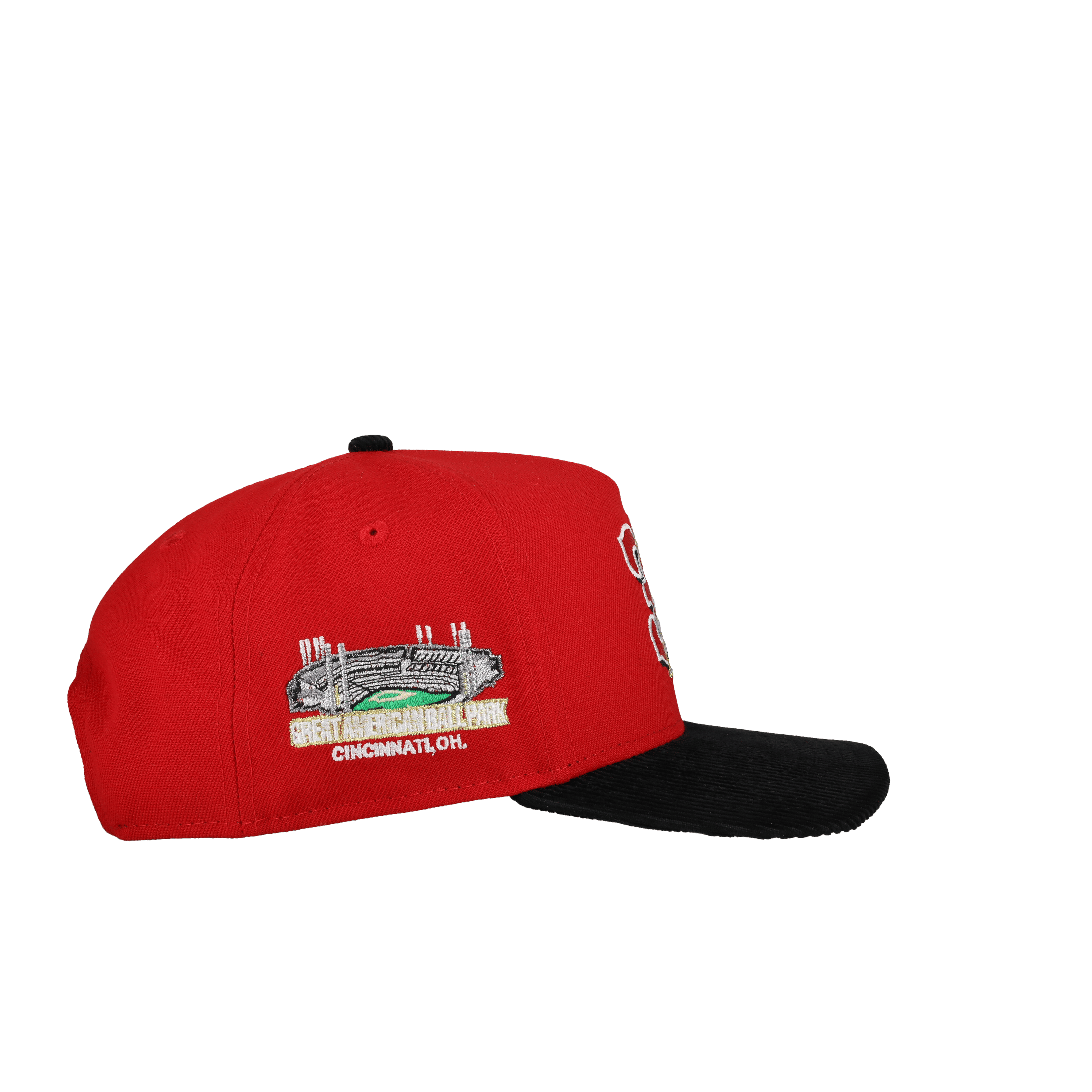 Cincinnati Reds Ken Griffey 30 Red/Black Corduroy 9Fifty A Frame Snapback Hat