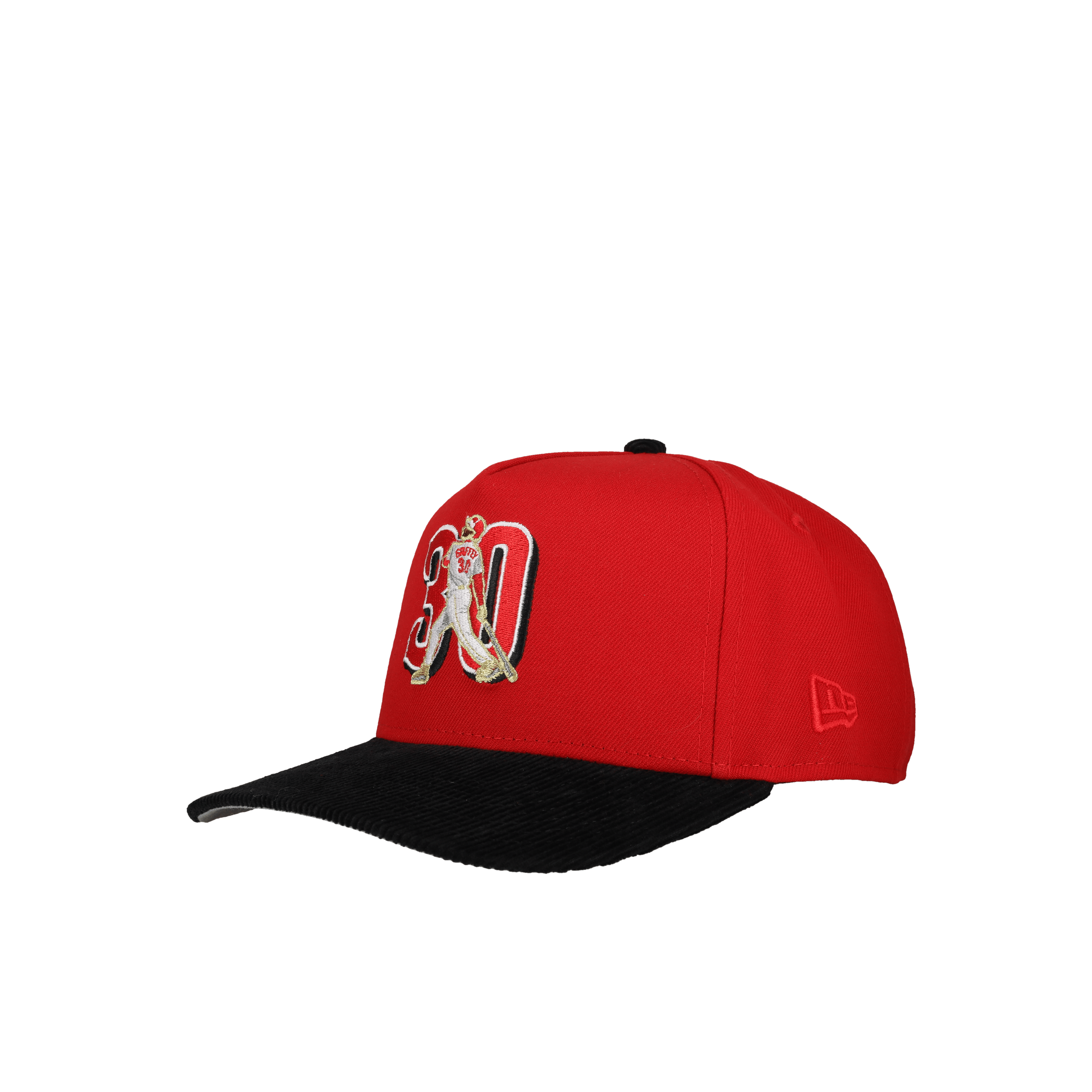 Cincinnati Reds Ken Griffey 30 Red/Black Corduroy 9Fifty A Frame Snapback Hat