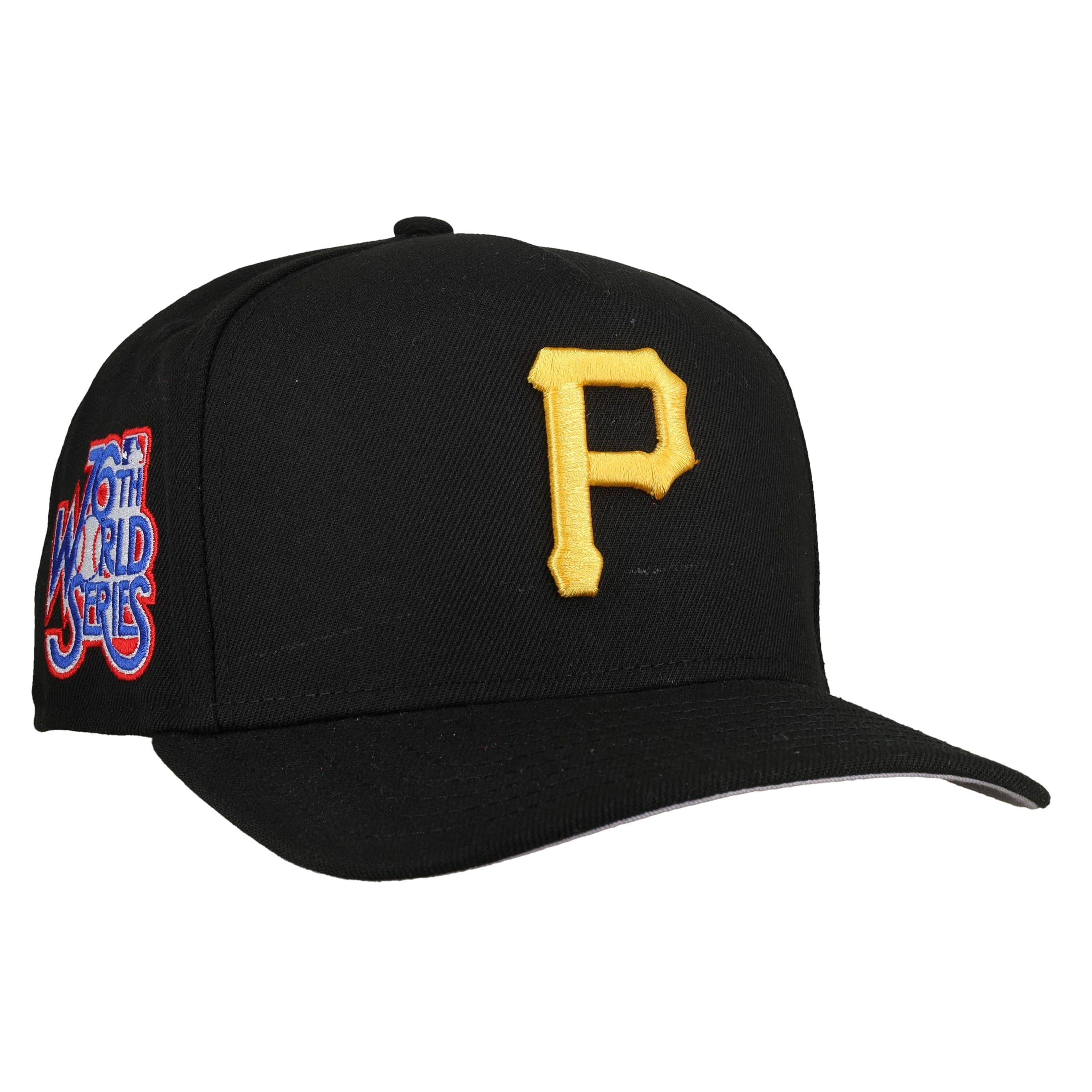 Pittsburgh Pirates 1976 Team Color 9Fifty A Frame Snapback Hat (Grey Brim)