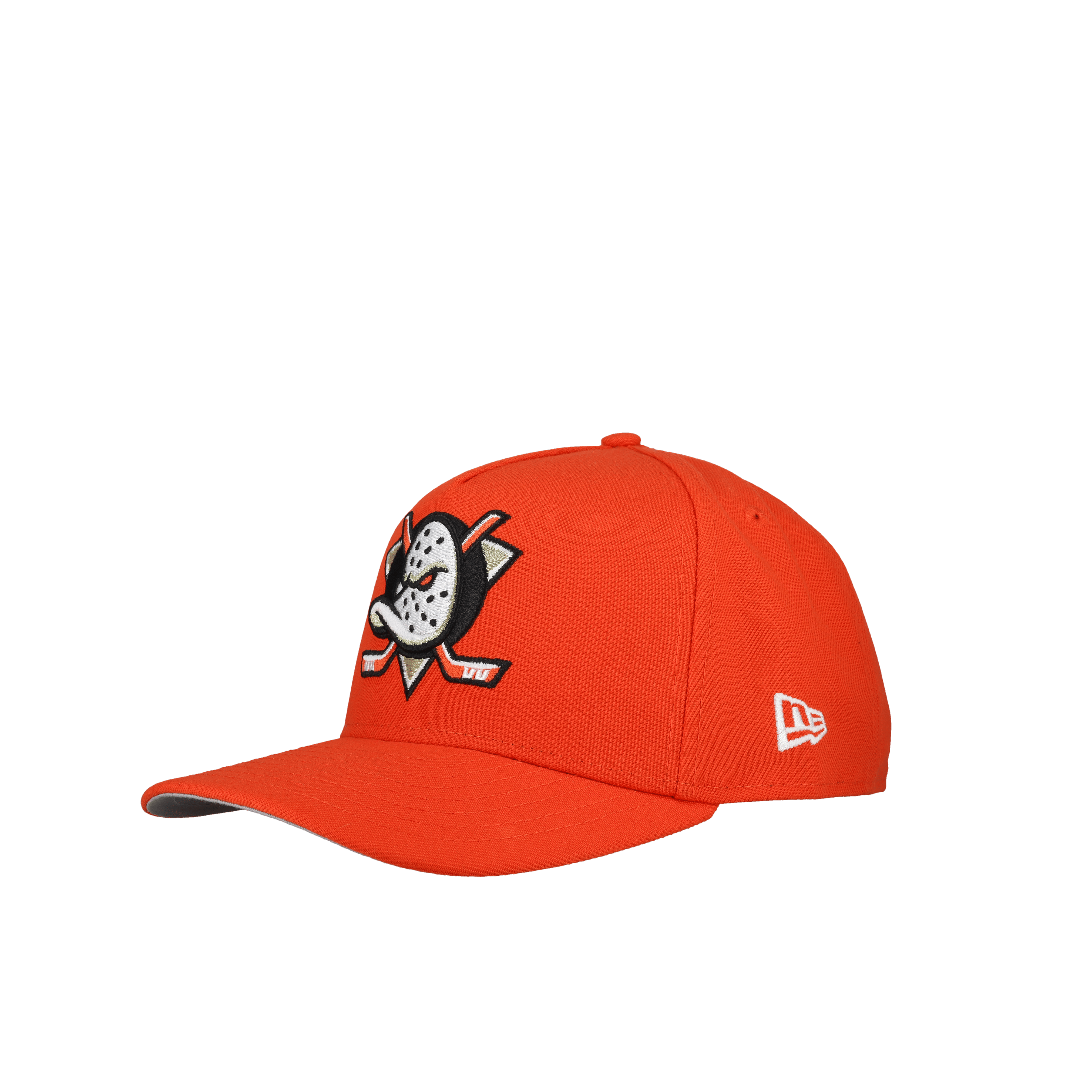 Anaheim Mighty Ducks Team Color 9Fifty A Frame Snapback Hat (Grey Brim)
