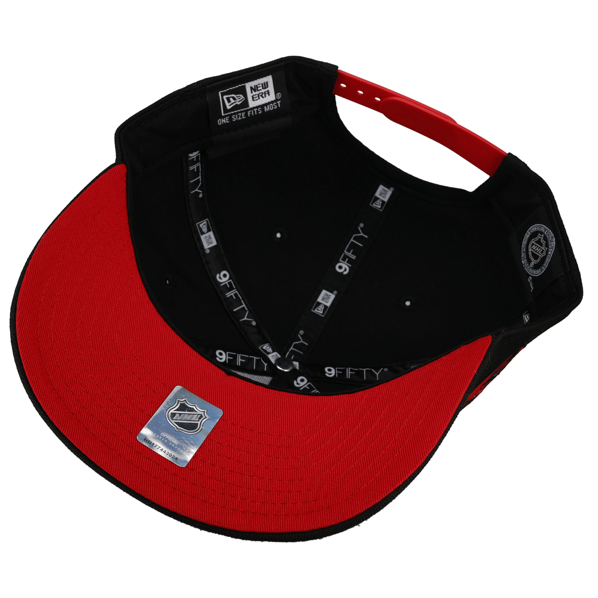 New Jersey Devils Black 9Fifty A Frame Snapback Hat