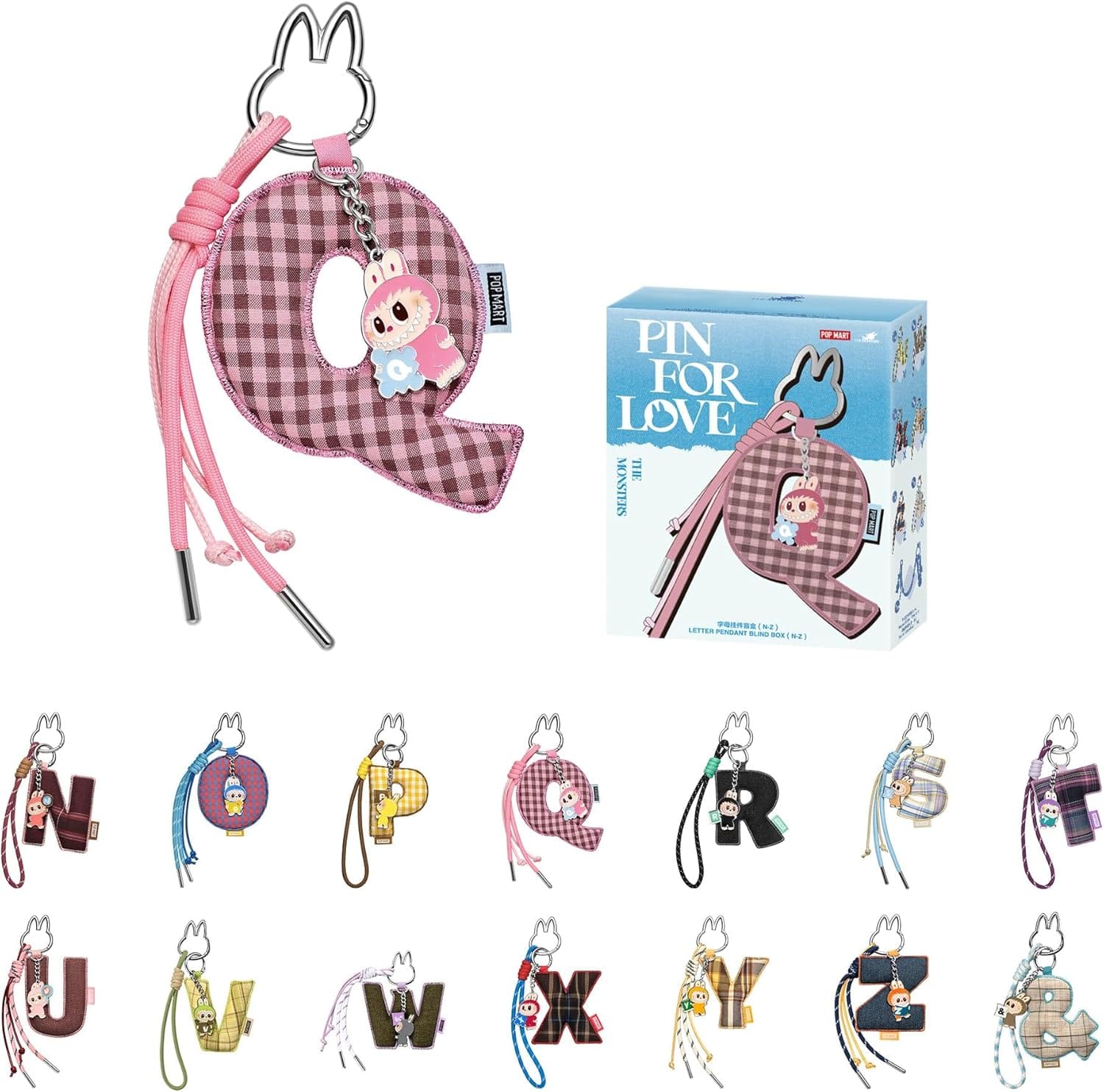 Labubu Shop Labubu Pin for Love Letter Pendant Blind Box (N - Z) – Pop Mart The Monsters Bag Charm