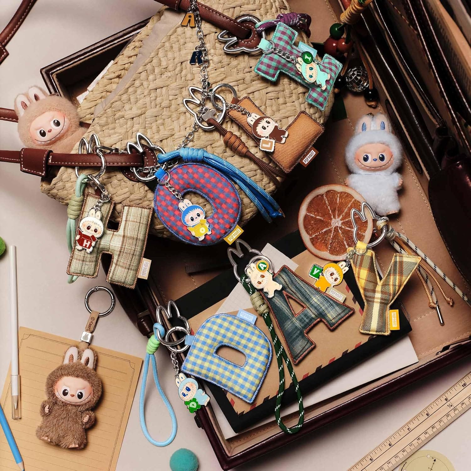 Labubu Shop Labubu Pin for Love Letter Pendant Blind Box (N - Z) – Pop Mart The Monsters Bag Charm
