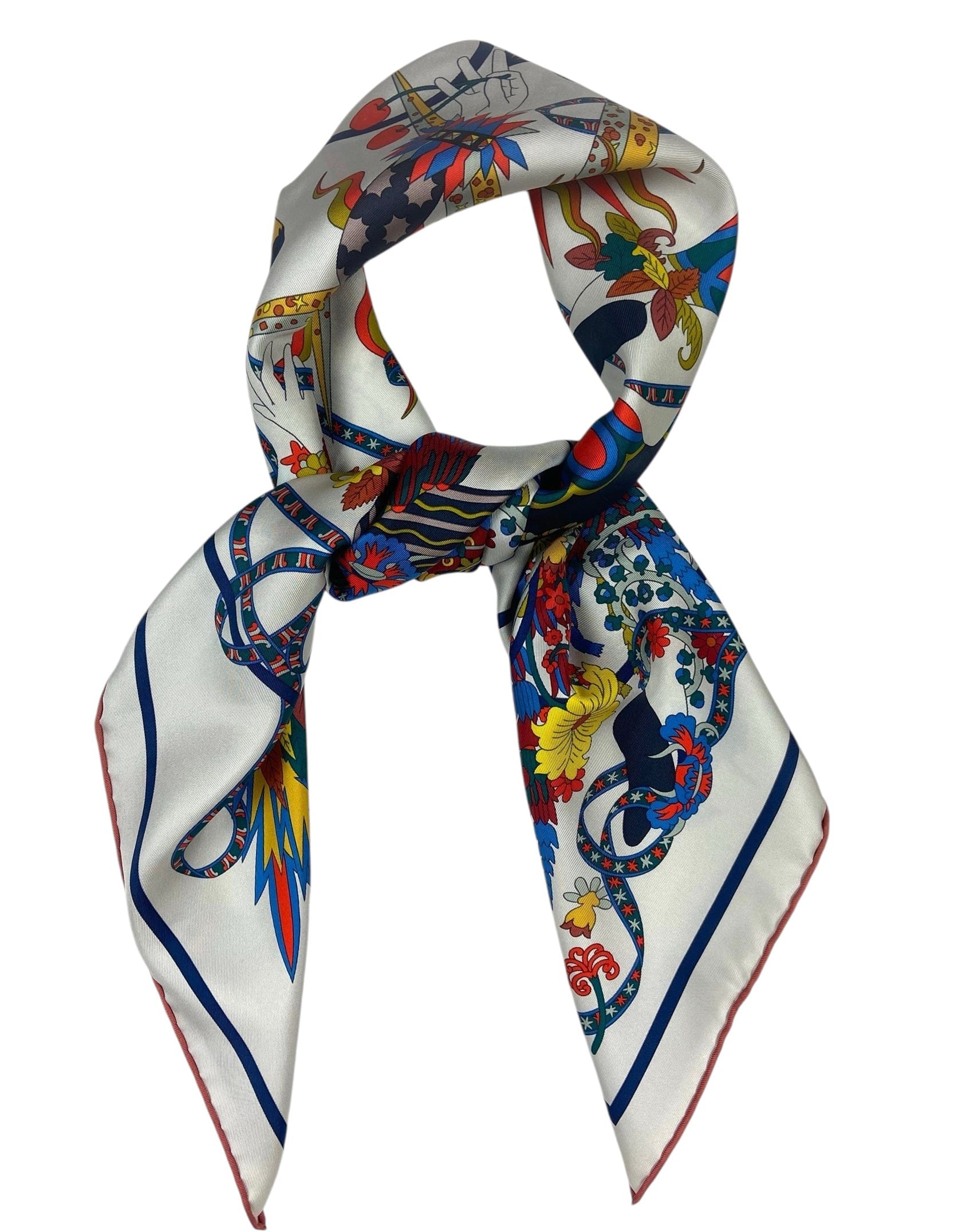 ASC Resale Hermes NWT Le Sacre Des Saisons 90 cm Silk Scarf
