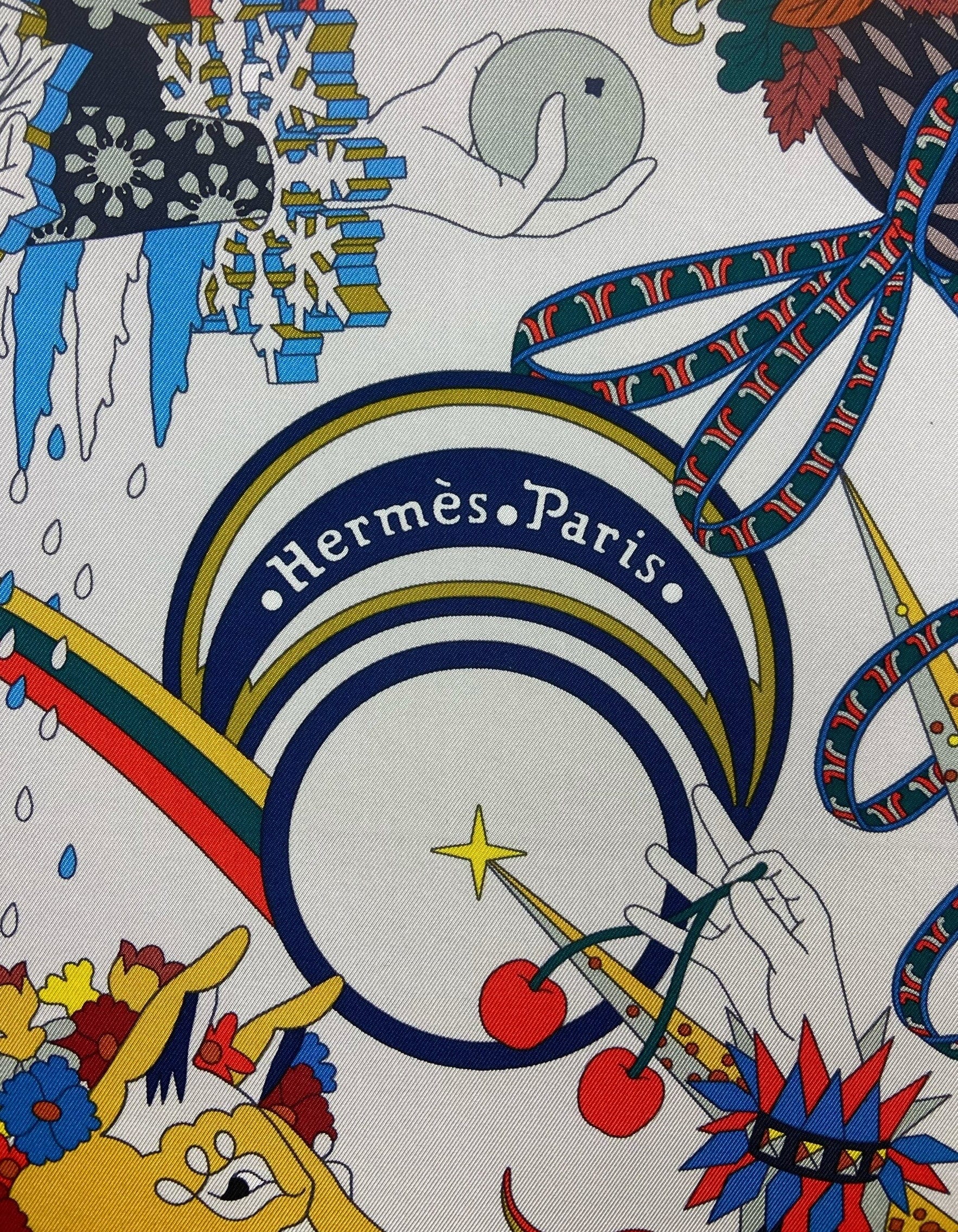 ASC Resale Hermes NWT Le Sacre Des Saisons 90 cm Silk Scarf
