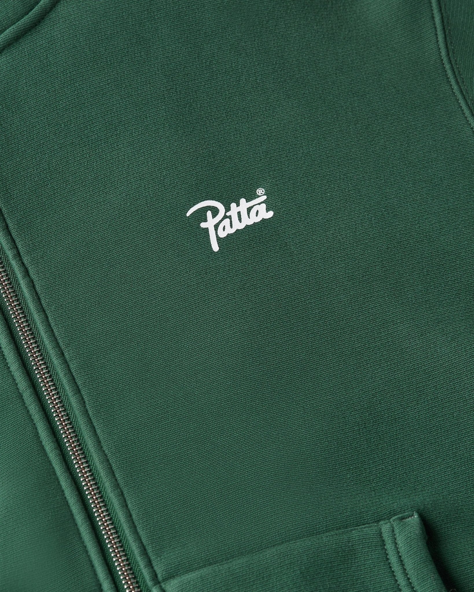 Classic Patta Classic Zip Up Hooded Sweater (Bistro Green)