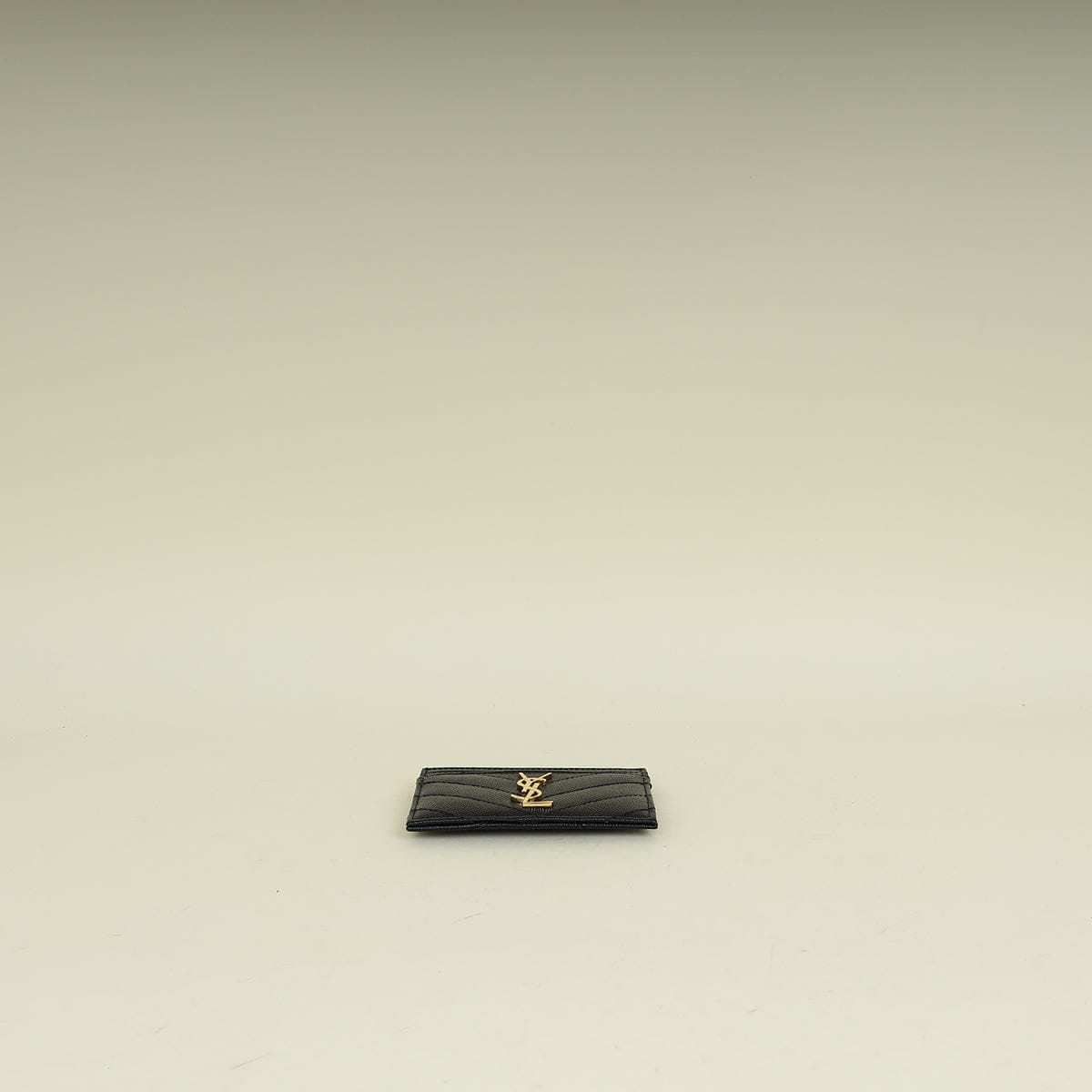 YSL Black Cassandre Matelasse Card Holder