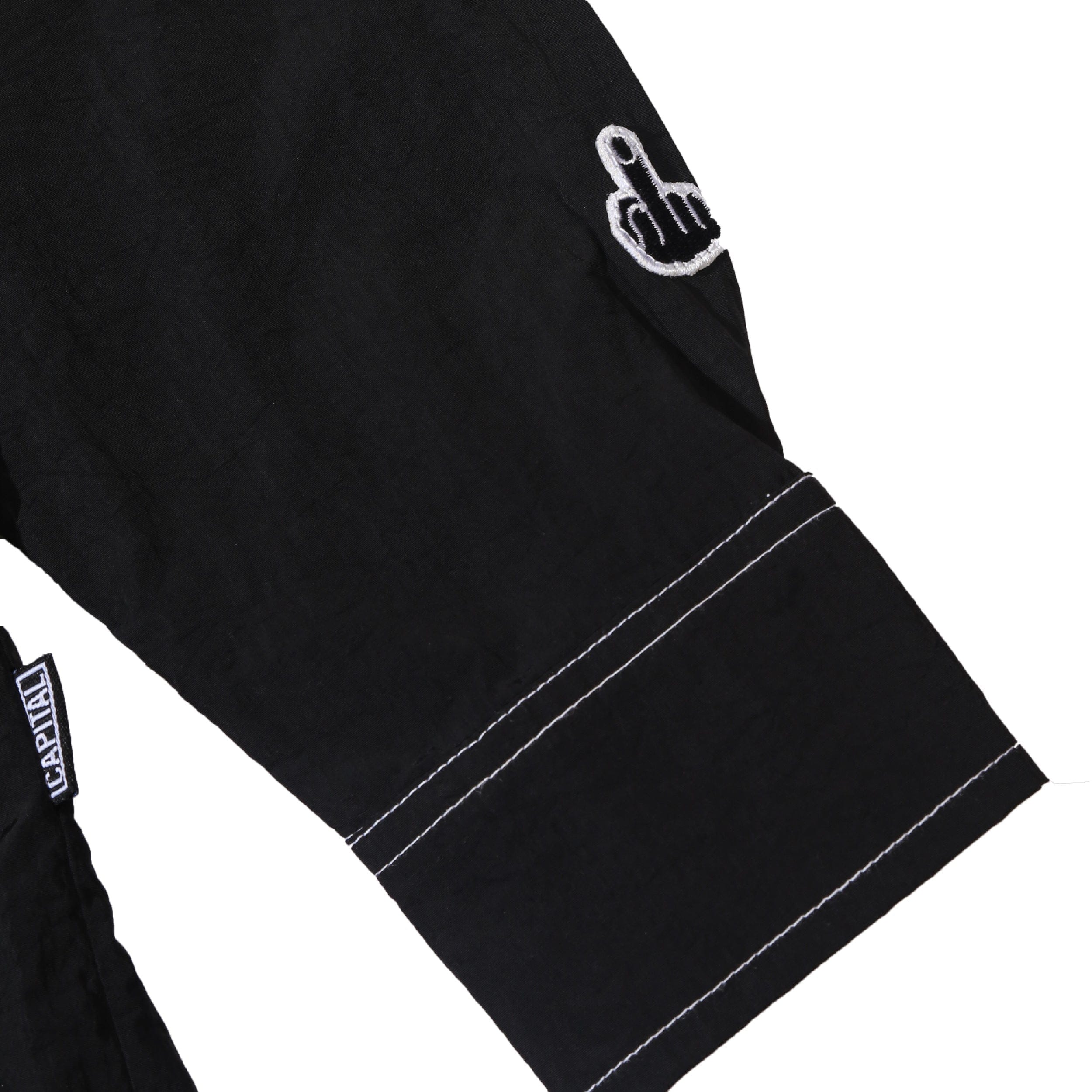 Capital Crinckle Shirt - Black