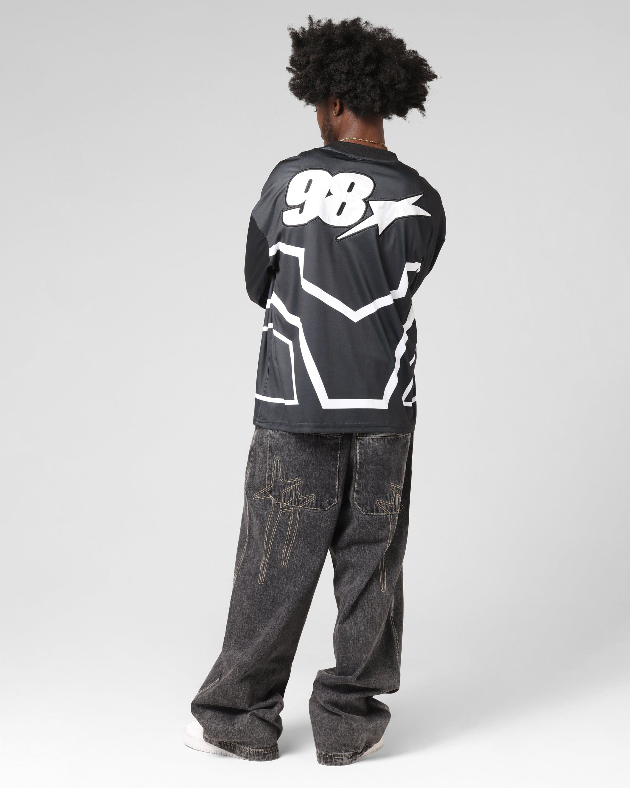 Loiter Thrill Racing Long Sleeve T - Shirt Black