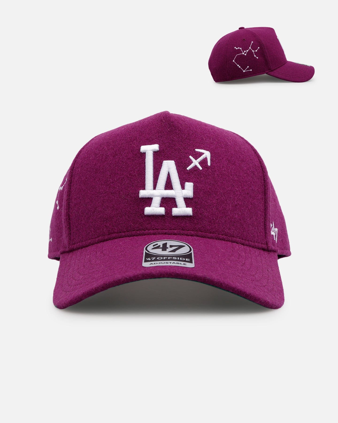 47 Brand Los Angeles Dodgers Zodiac Saggittarius 47 Offside Snapback Orchid