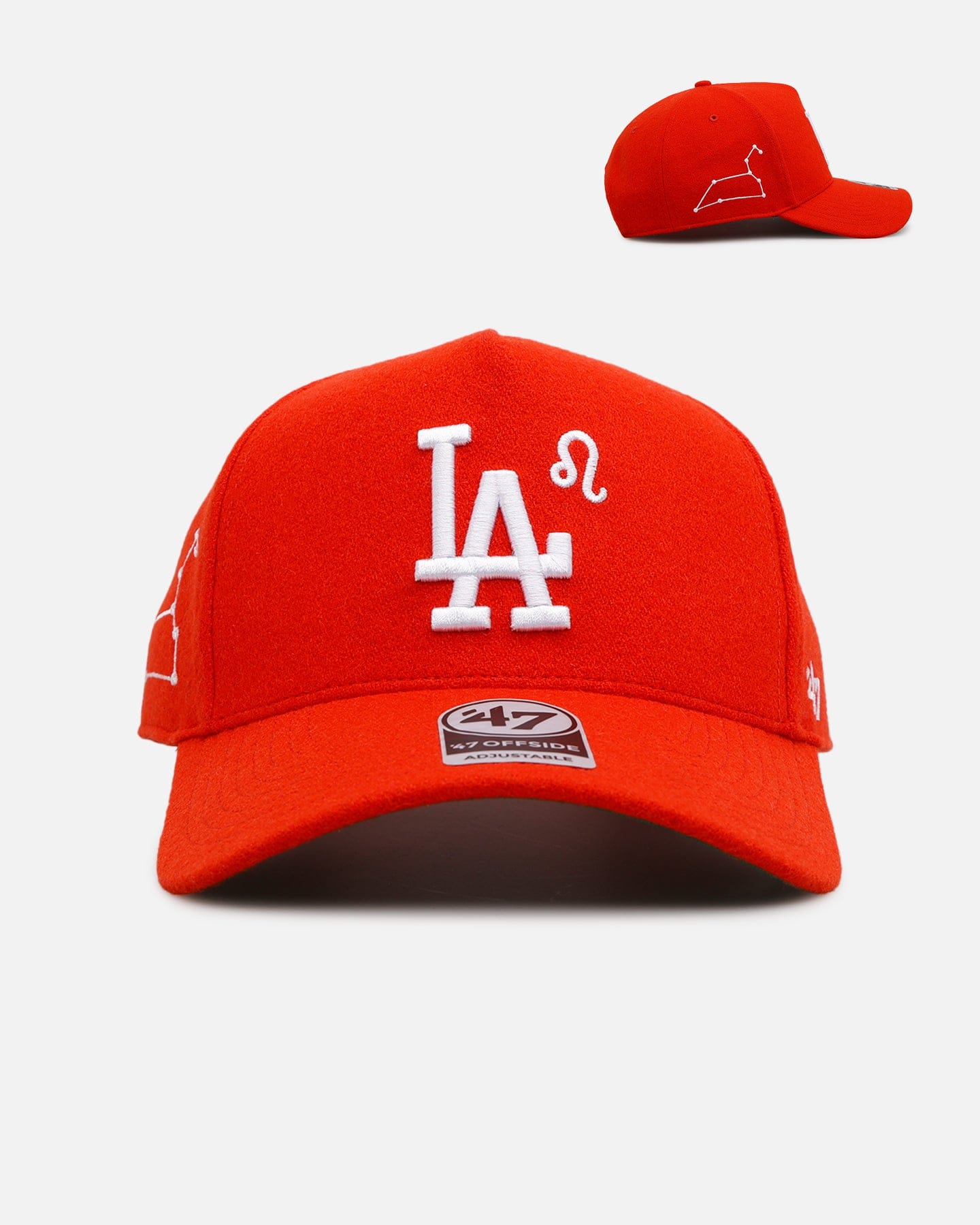 47 Brand Los Angeles Dodgers Zodiac Leo 47 Offside Snapback Orange