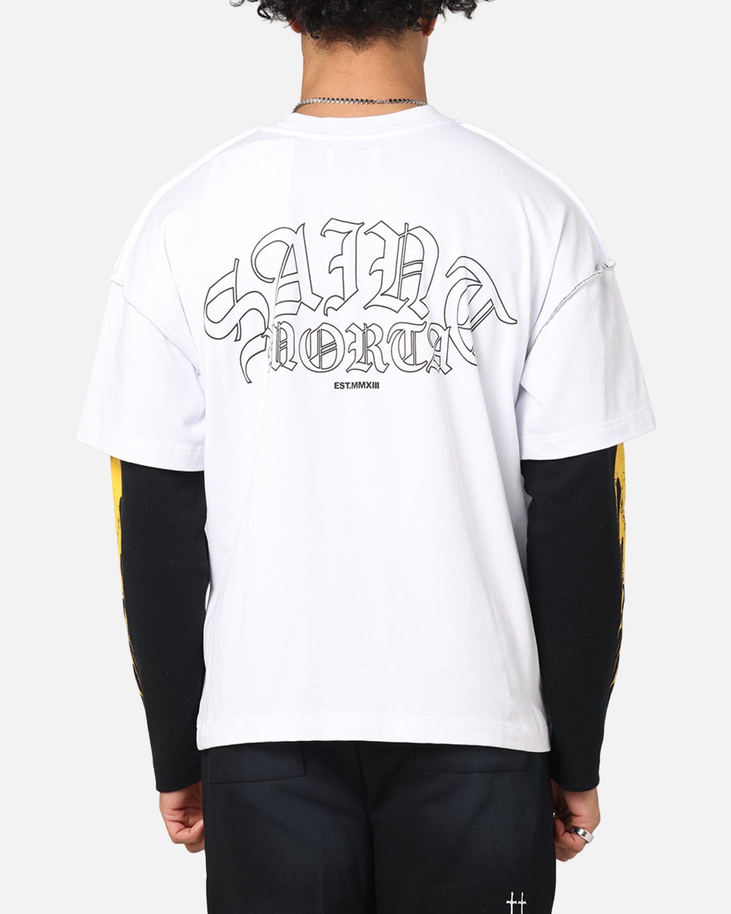 Saint Morta La Flame Long Sleeve T - Shirt White/Black