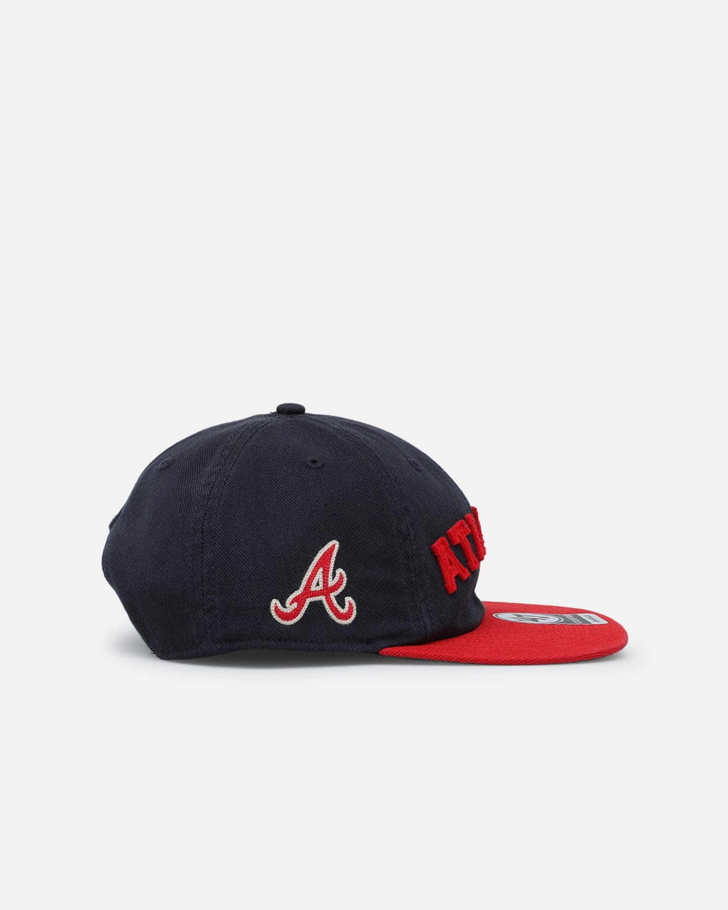 47 Brand Atlanta Braves The City Block Collection Club Legacy '47 Captain Snapback Navy