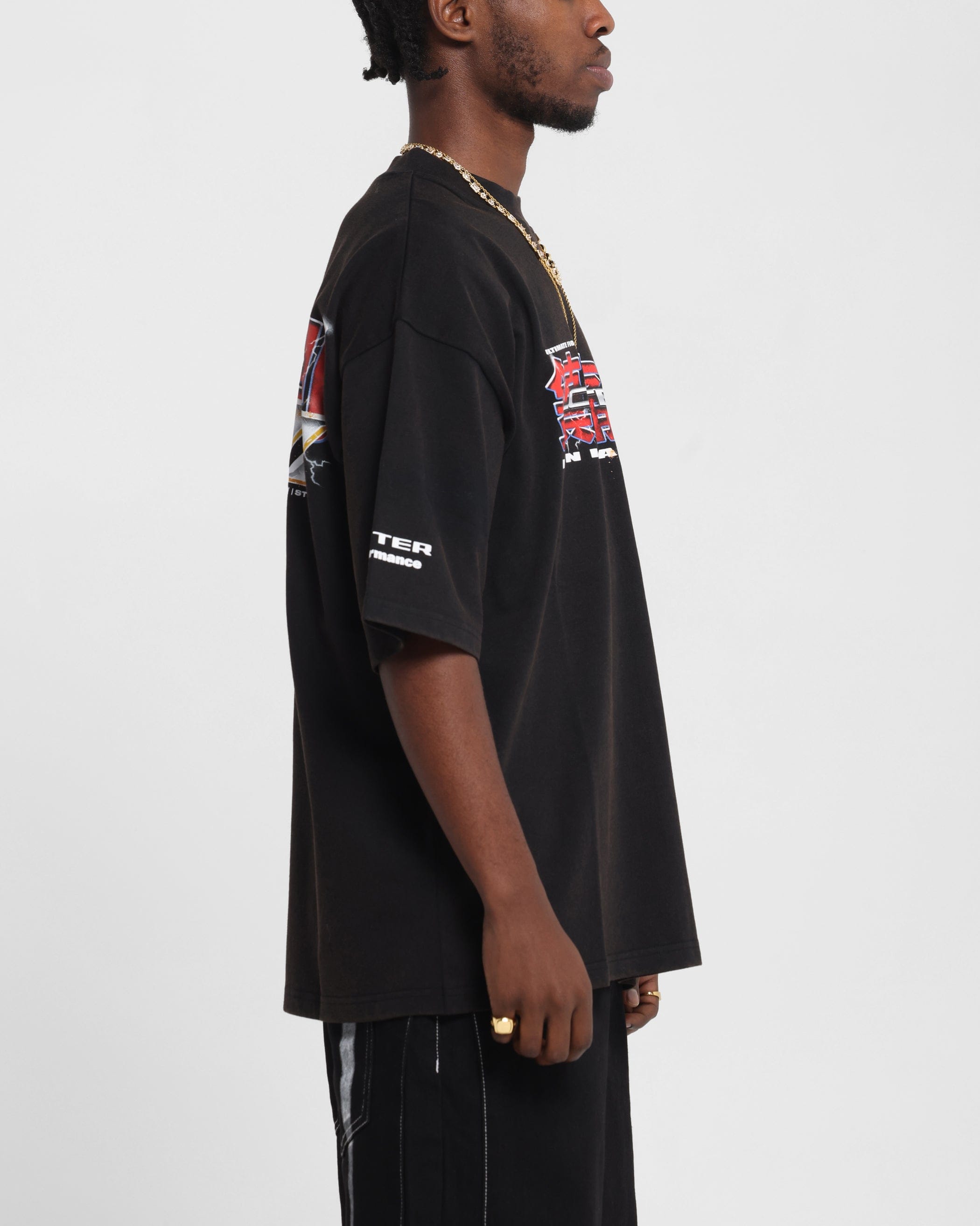 Loiter Fighter Vintage T - Shirt Vintage Black