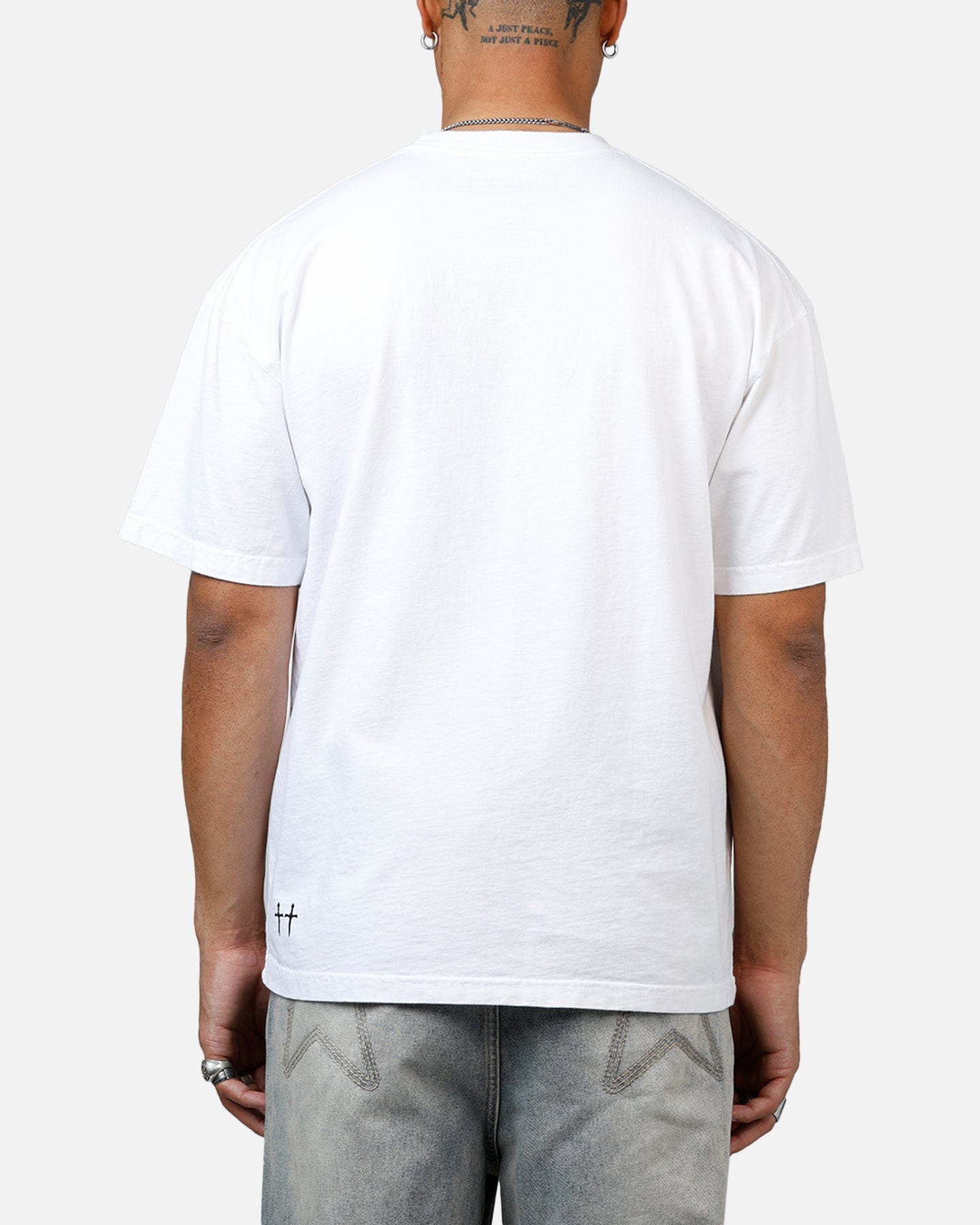 Saint Morta Angelic Drop Shoulder T - Shirt White