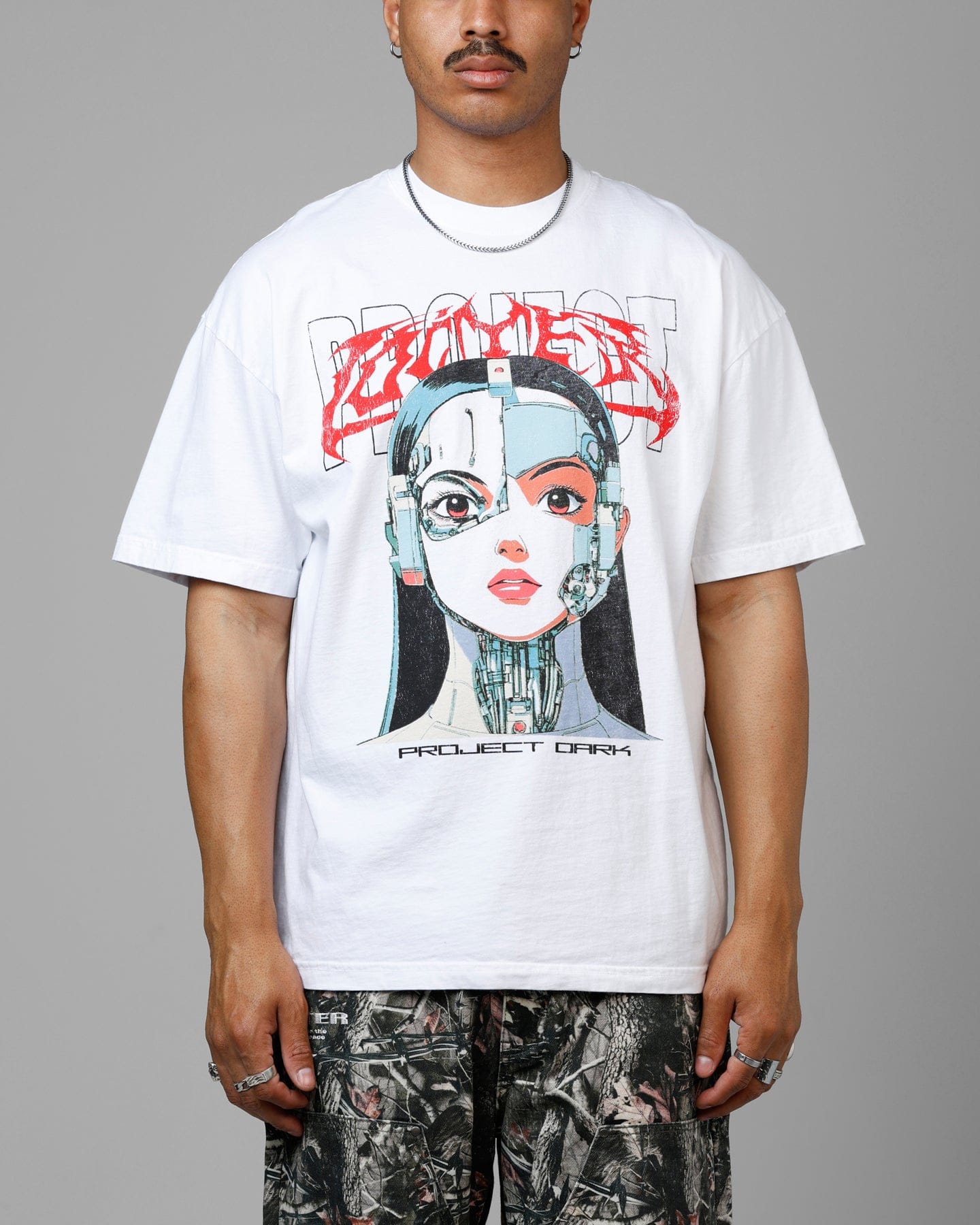 Loiter Cyber Geisha Vintage T - Shirt White