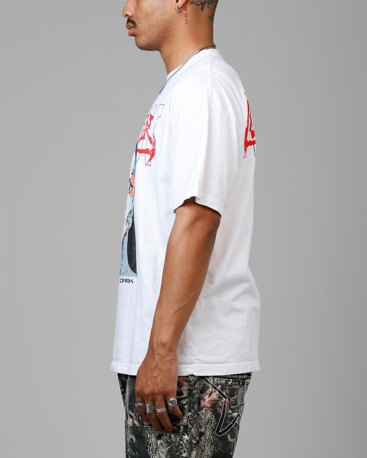 Loiter Cyber Geisha Vintage T - Shirt White