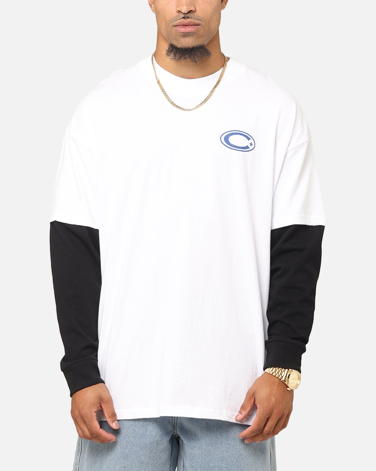 Carre C - Star Long Sleeve T - Shirt White/Black