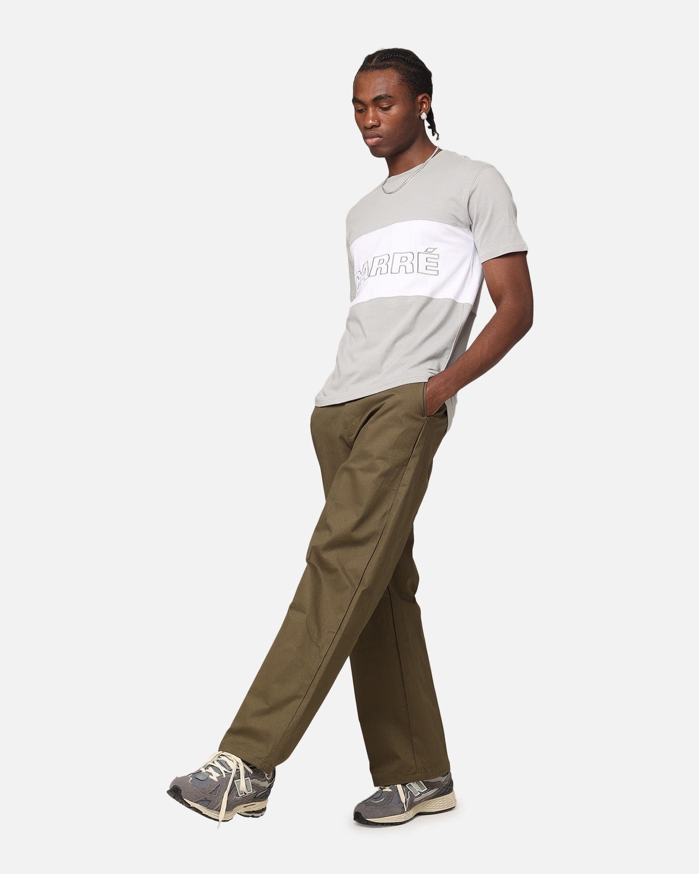 Carre Boost Panel T - Shirt Grey/White