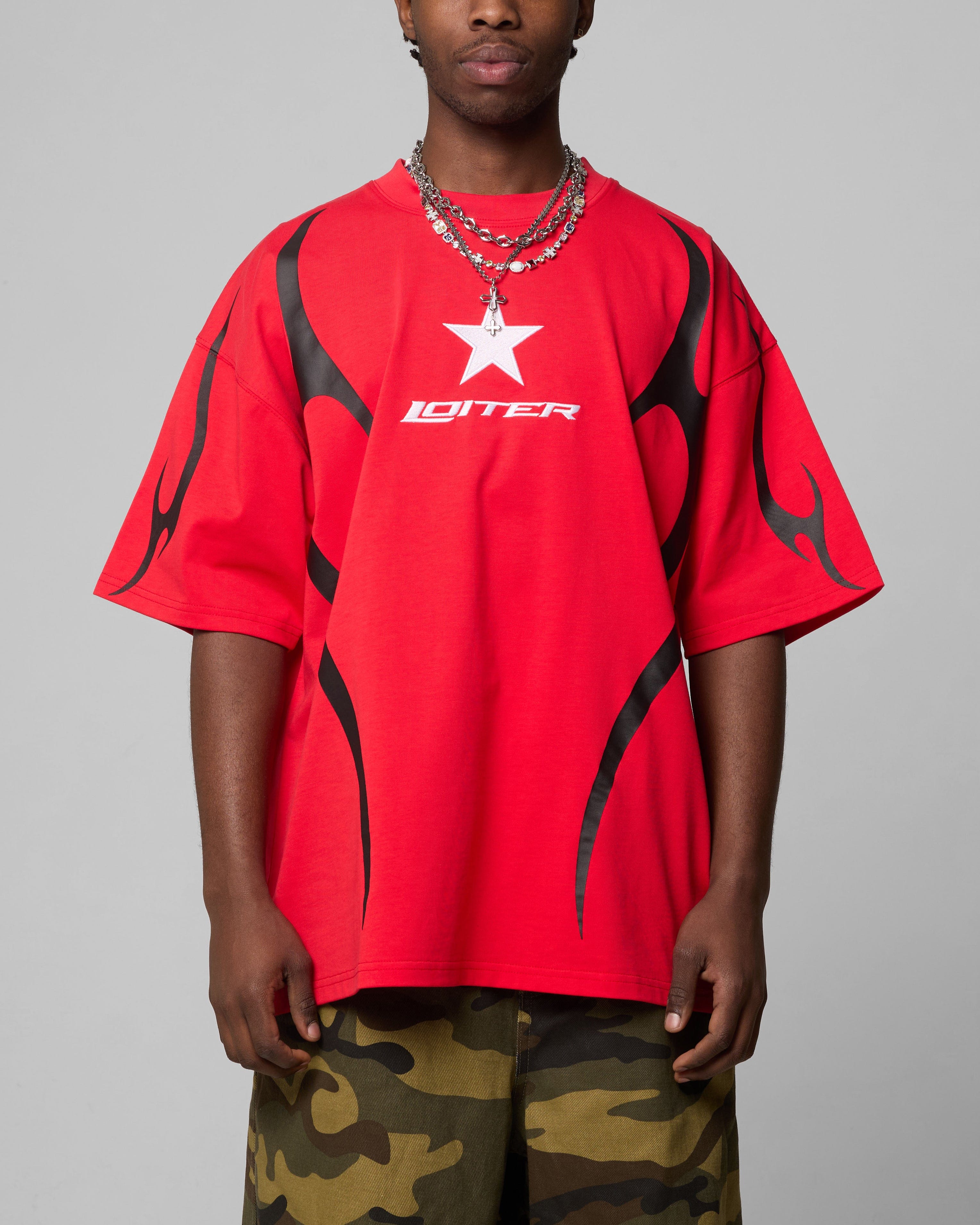 Loiter Trackstar T - Shirt Red
