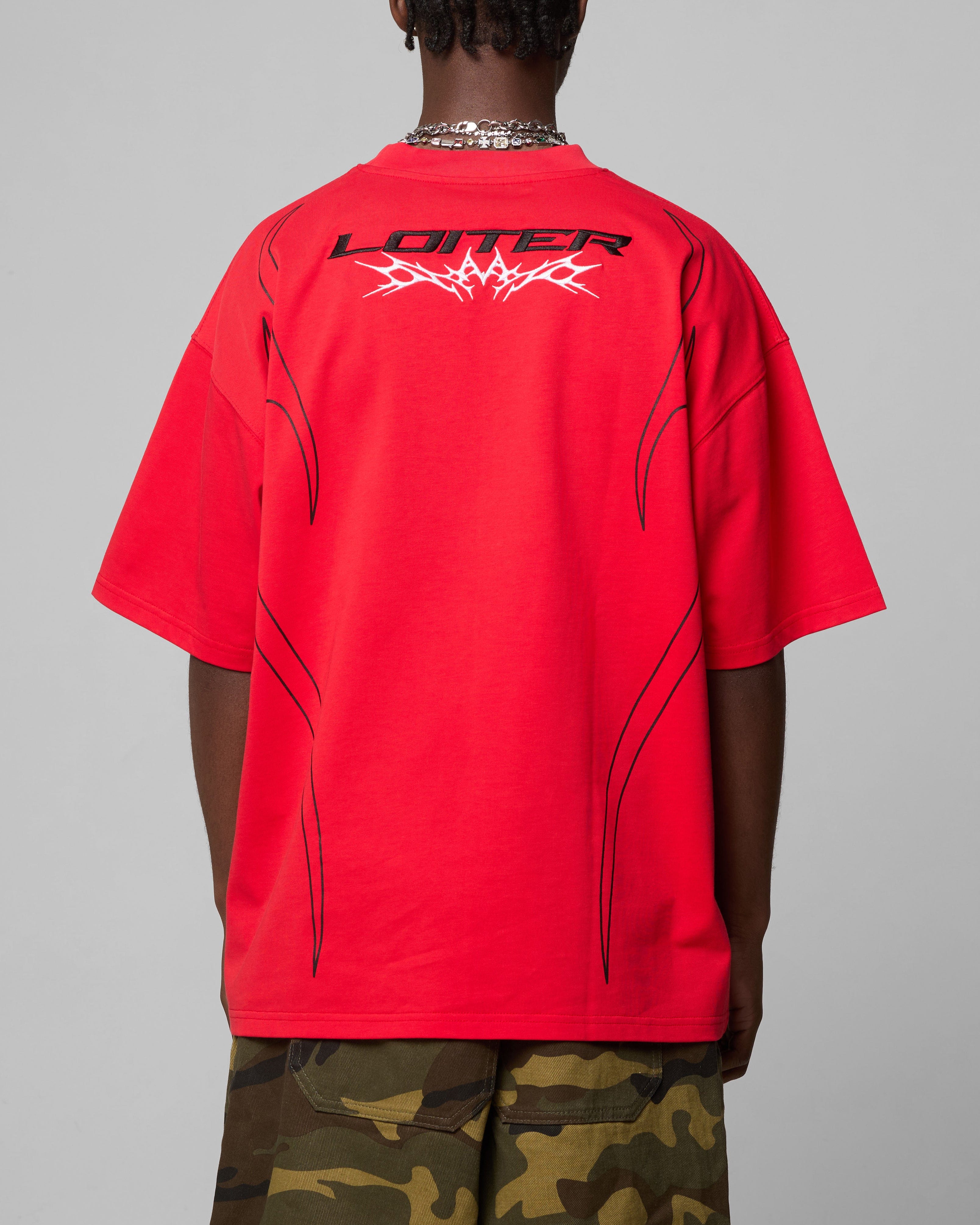Loiter Trackstar T - Shirt Red