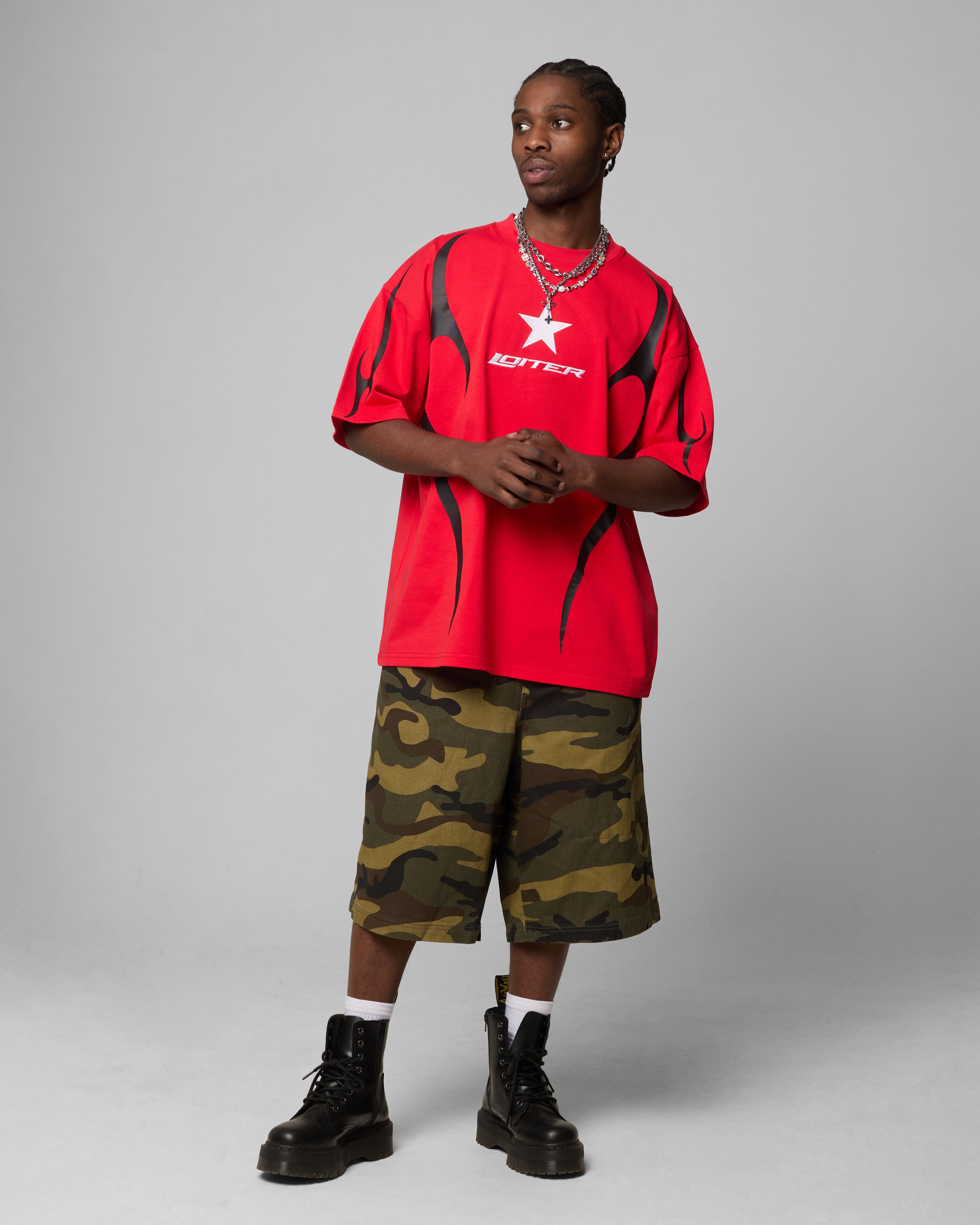 Loiter Trackstar T - Shirt Red