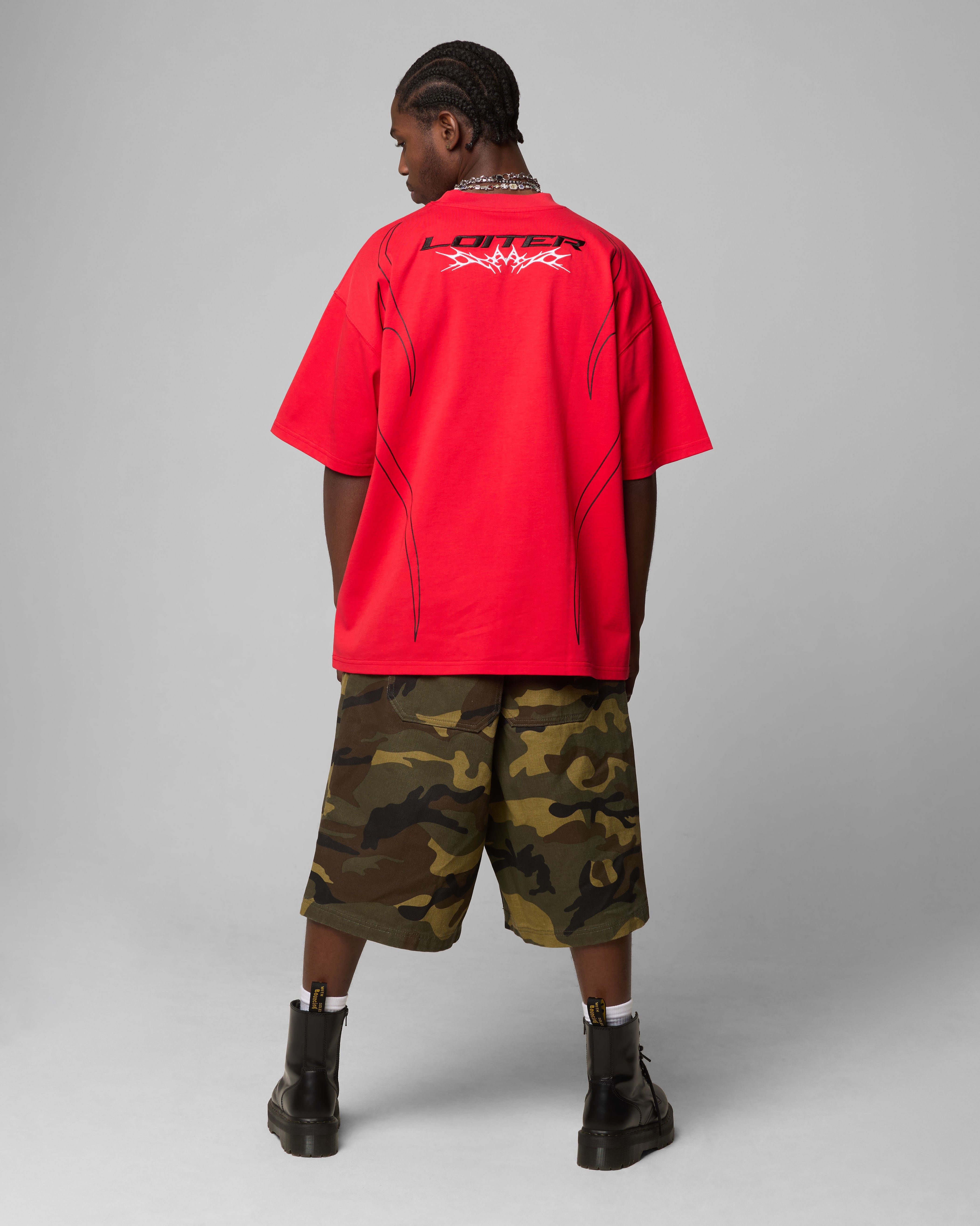 Loiter Trackstar T - Shirt Red
