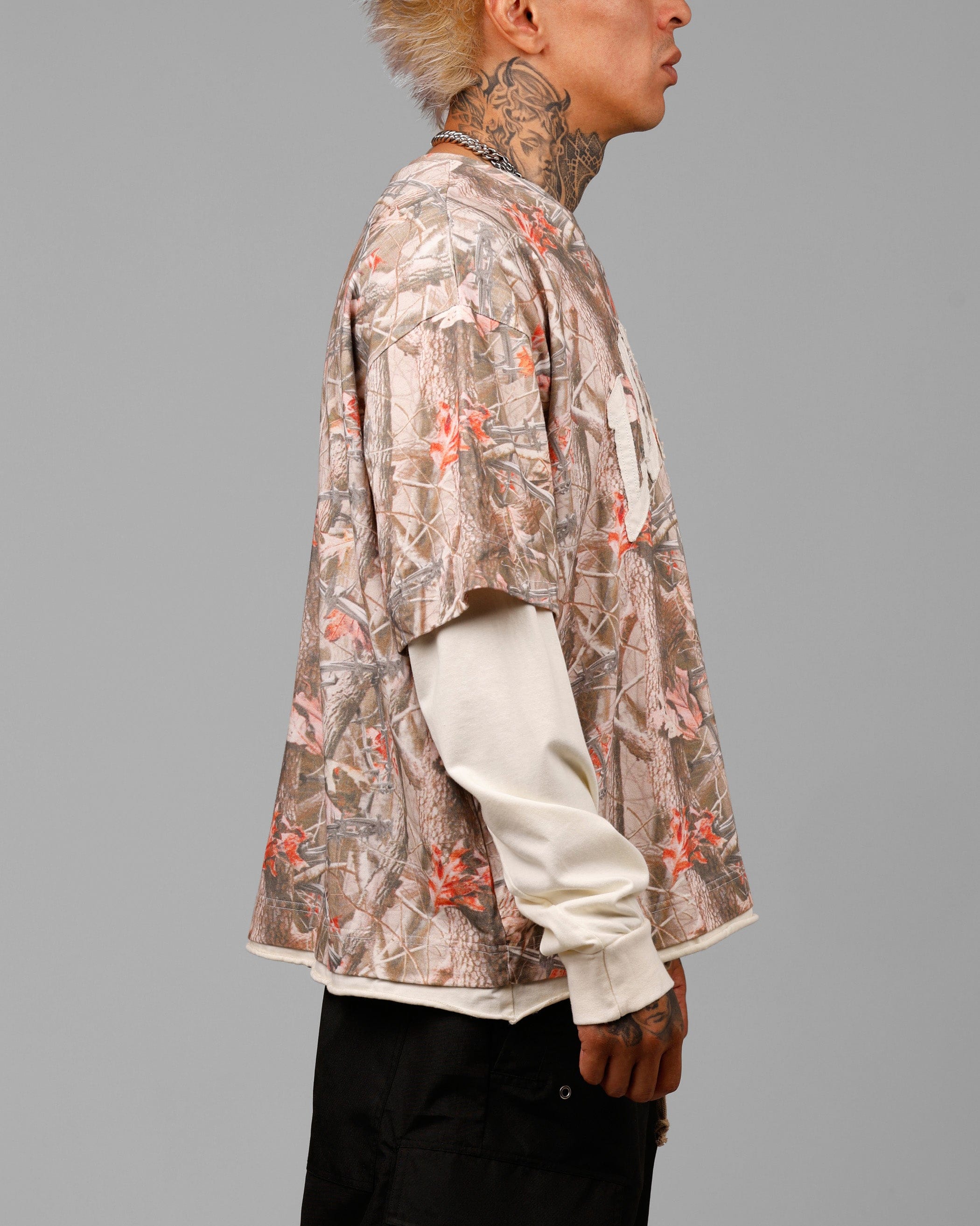 Loiter Impact Long Sleeve T - Shirt Washed Real Tree Camo