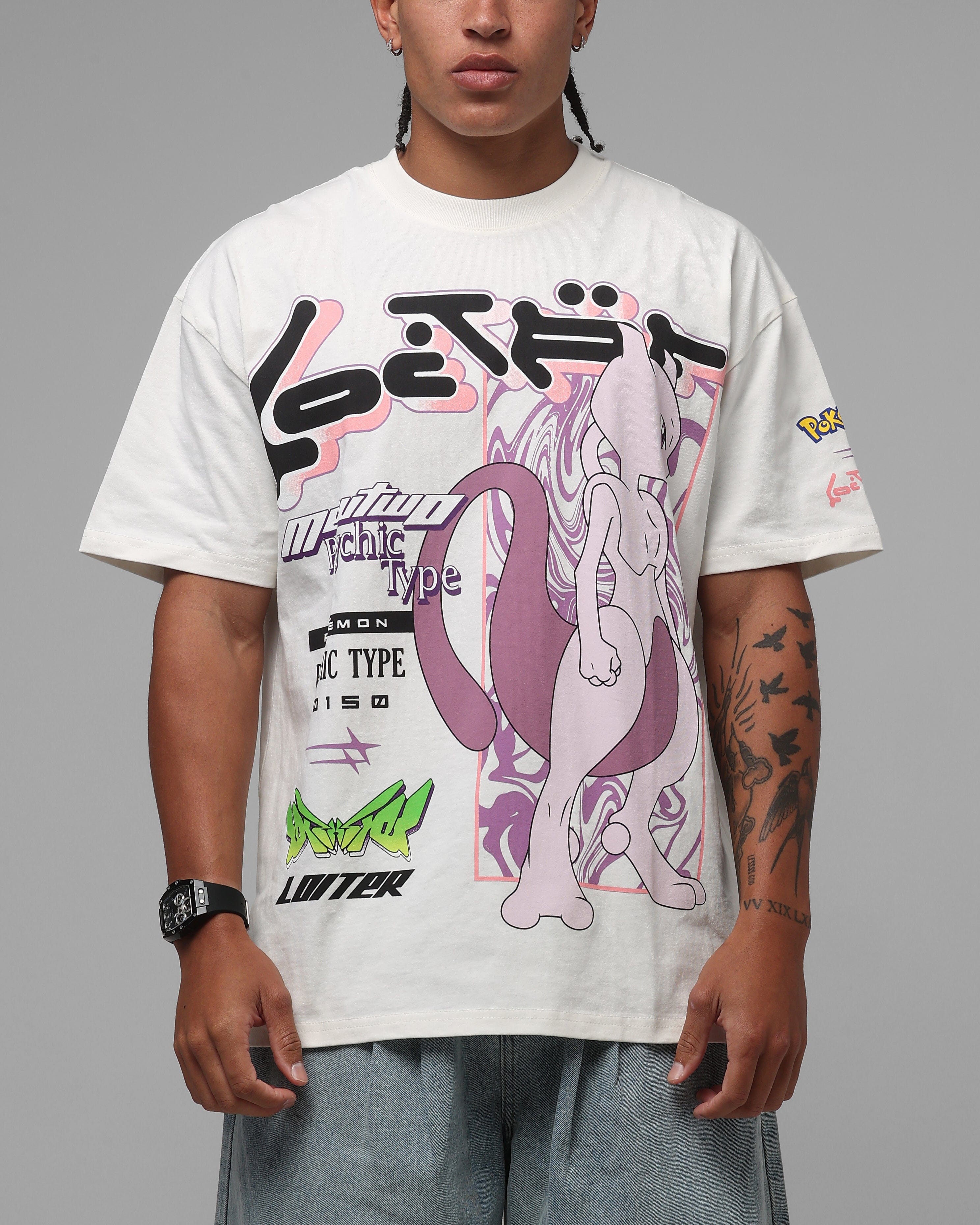 Loiter Pokémon By Loiter Mewtwo Heavyweight T - Shirt Off White