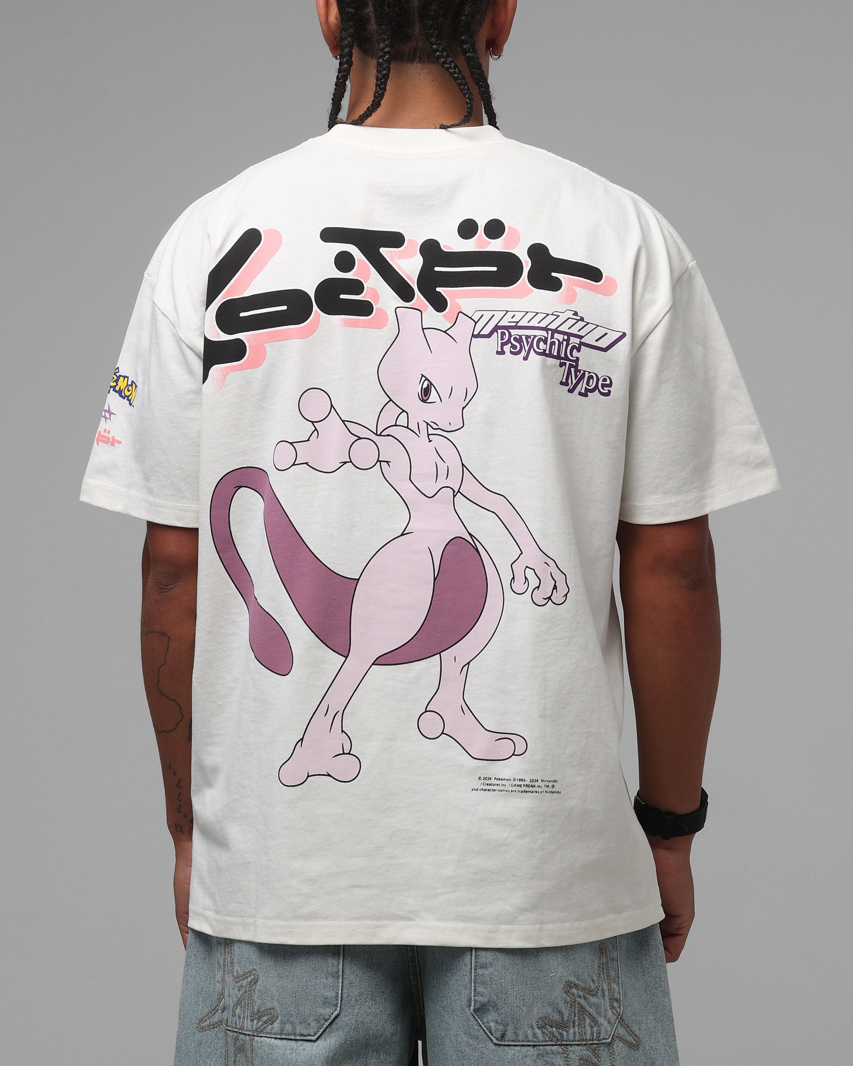Loiter Pokémon By Loiter Mewtwo Heavyweight T - Shirt Off White