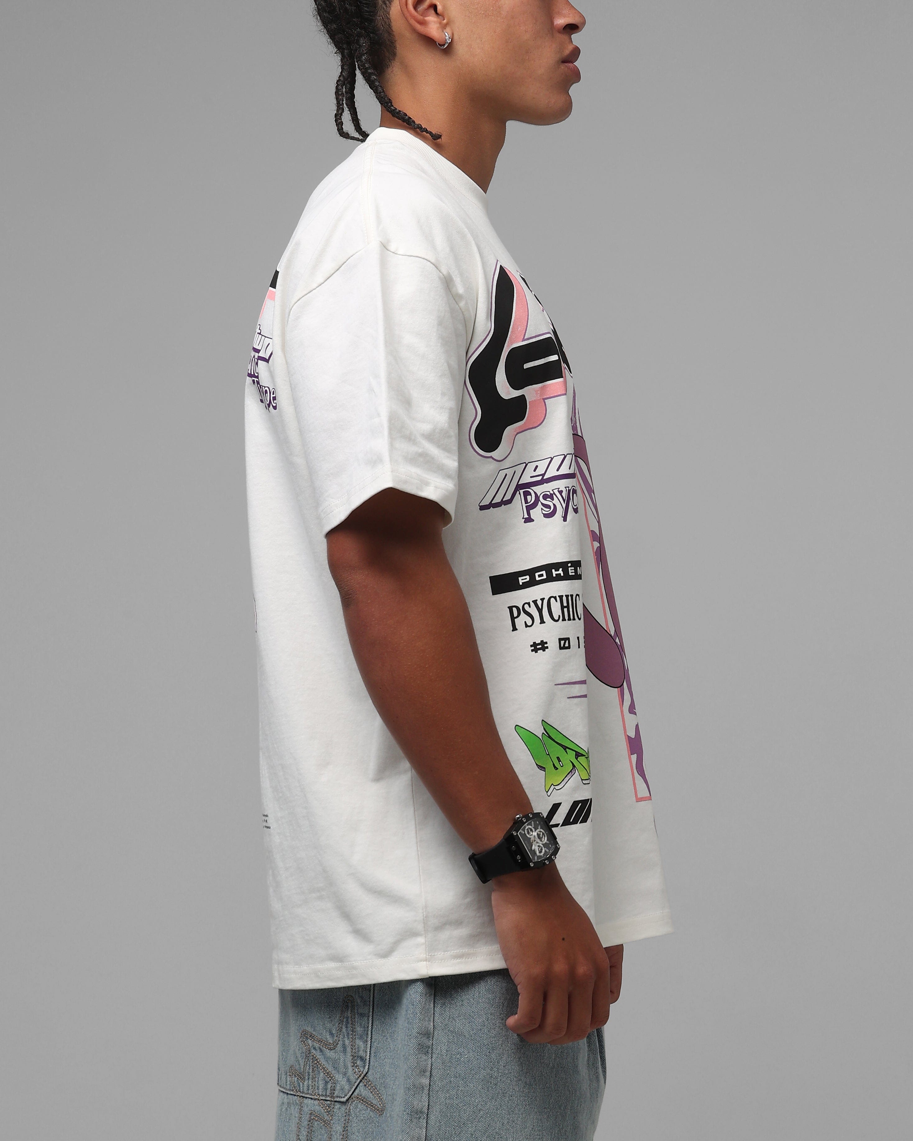 Loiter Pokémon By Loiter Mewtwo Heavyweight T - Shirt Off White
