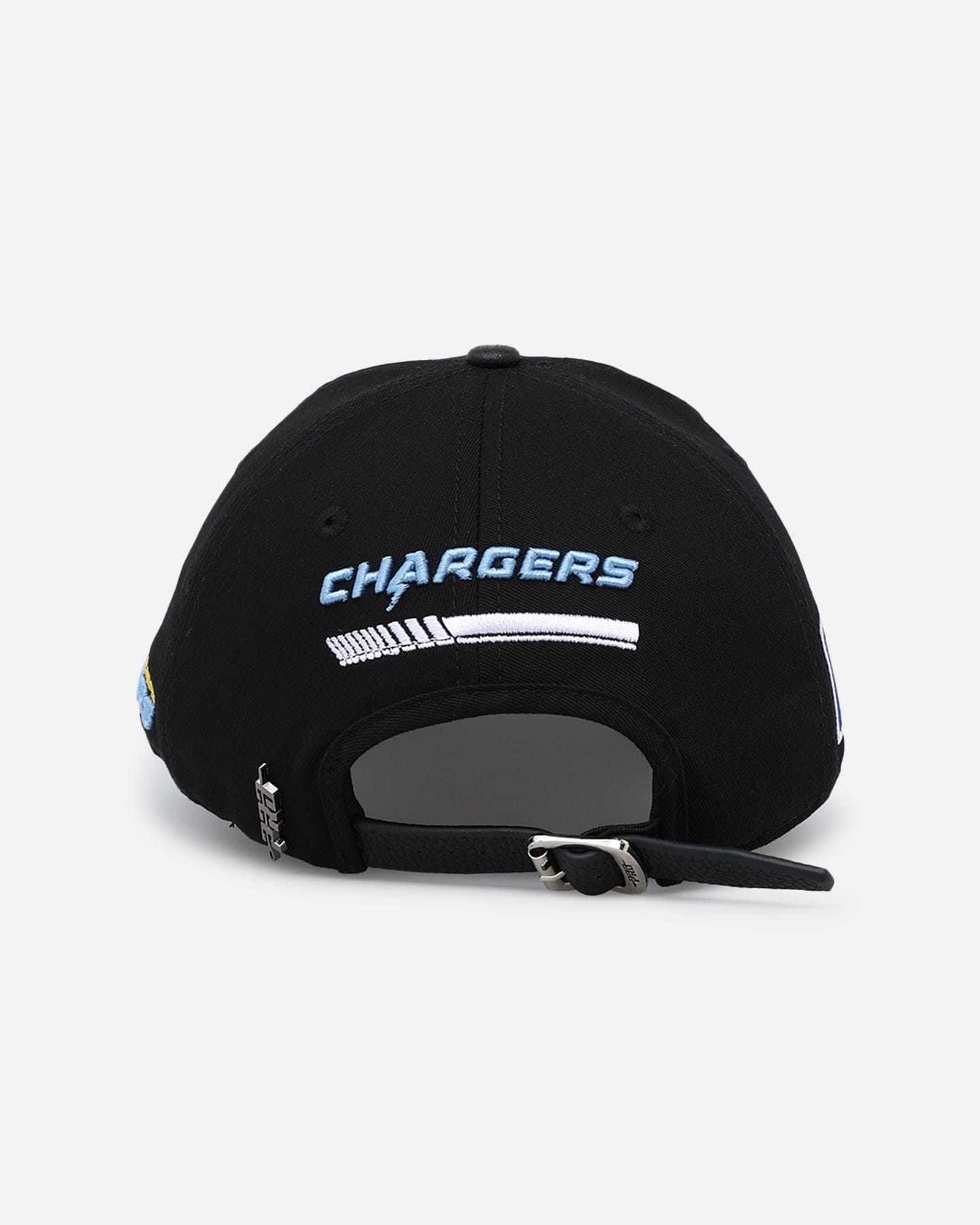 PRO Standard Los Angeles Chargers Fast Lane Logo Dad Hat Strapback Black