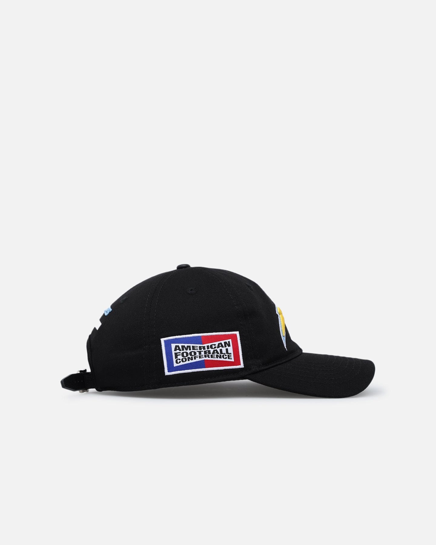 PRO Standard Los Angeles Chargers Fast Lane Logo Dad Hat Strapback Black