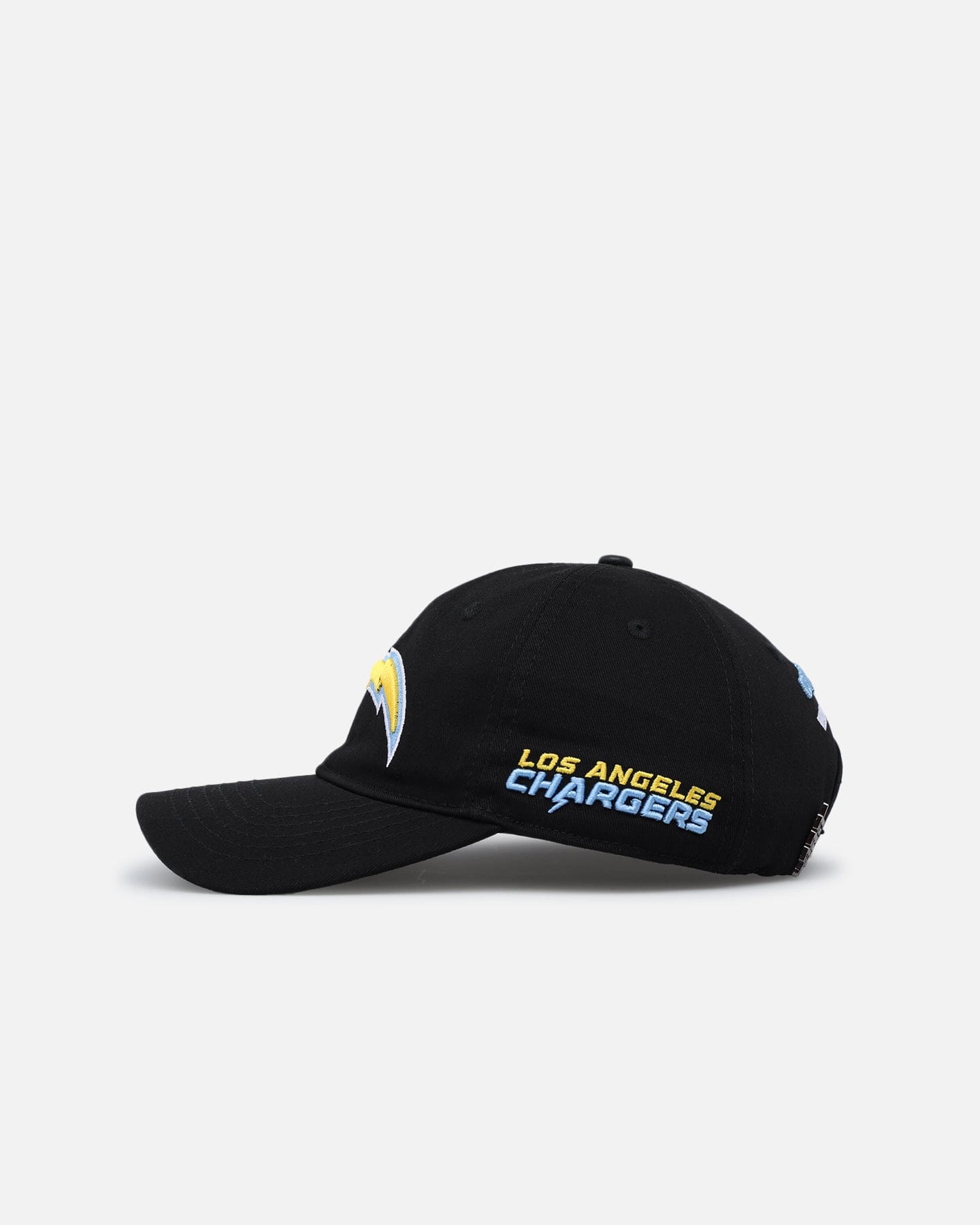 PRO Standard Los Angeles Chargers Fast Lane Logo Dad Hat Strapback Black