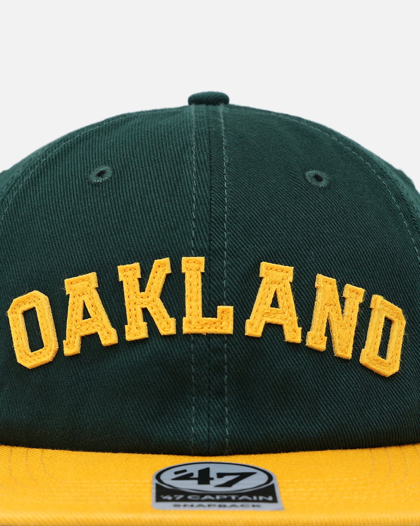 47 Brand Oakland Athletics The City Block Collection Club Legacy '47 Captain Snapback Dark Green