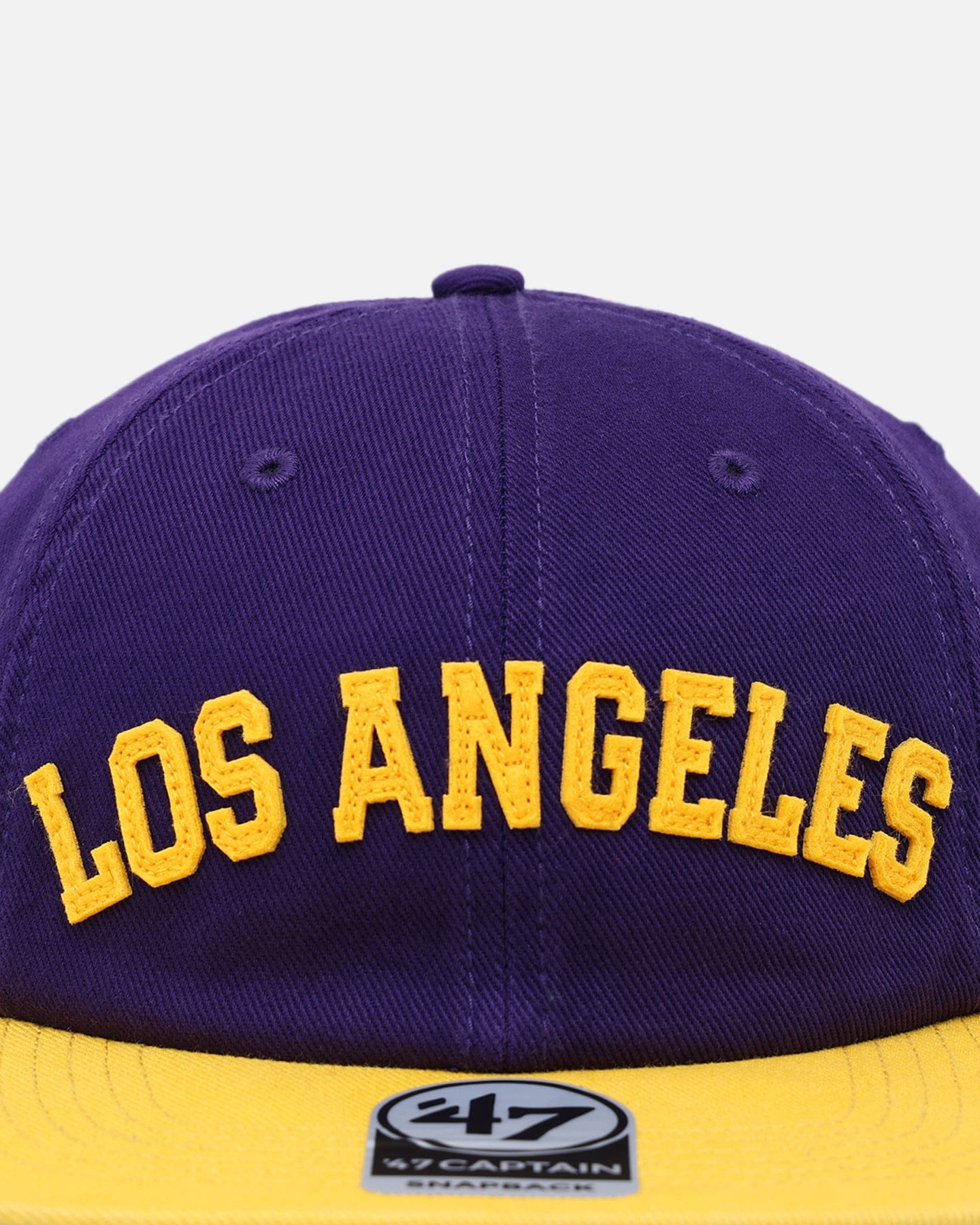 47 Brand Los Angeles Lakers The City Block Collection Club Legacy '47 Captain Snapback Purple