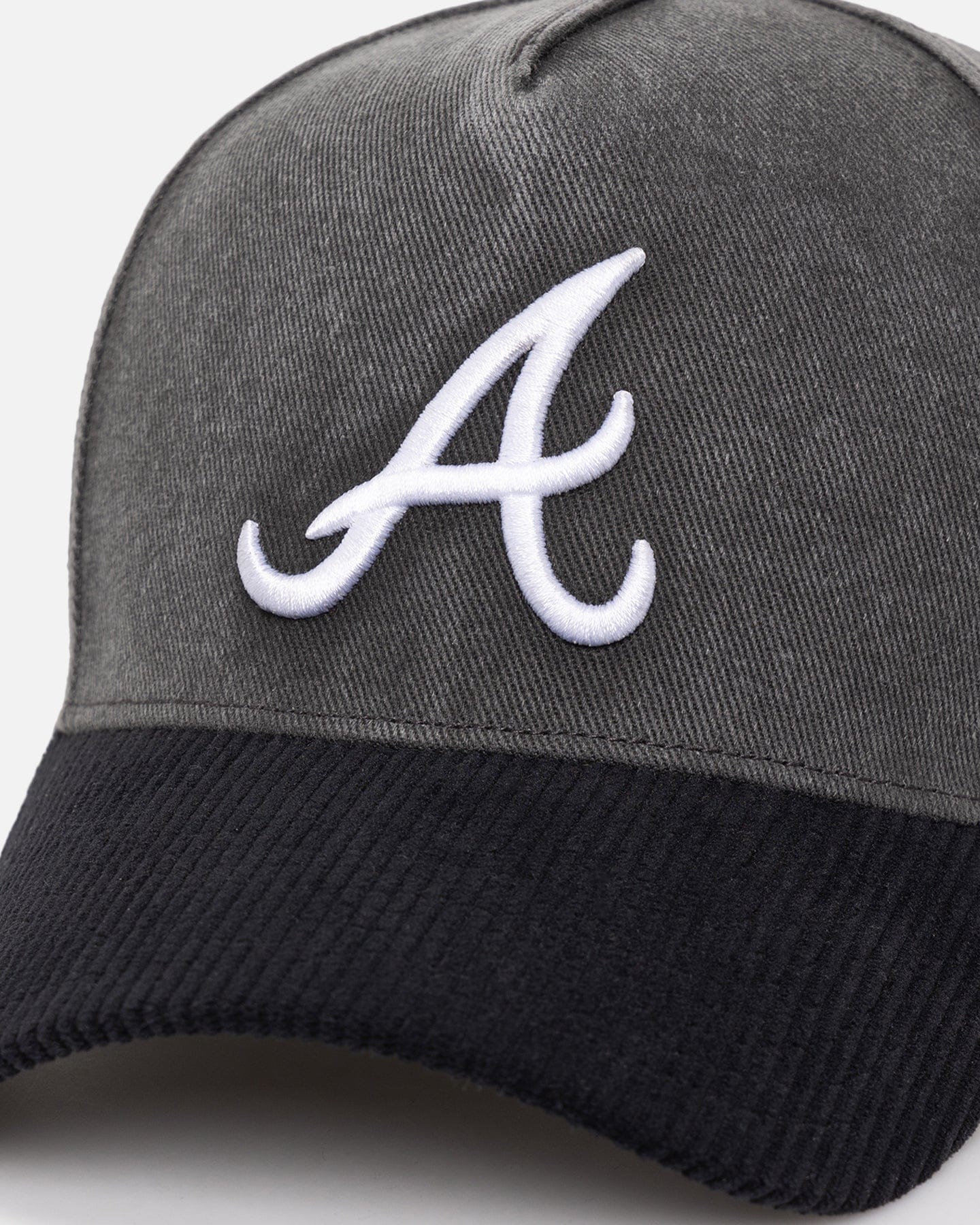 47 Brand Atlanta Braves Apollo Corduroy Offside DT Snapback Black
