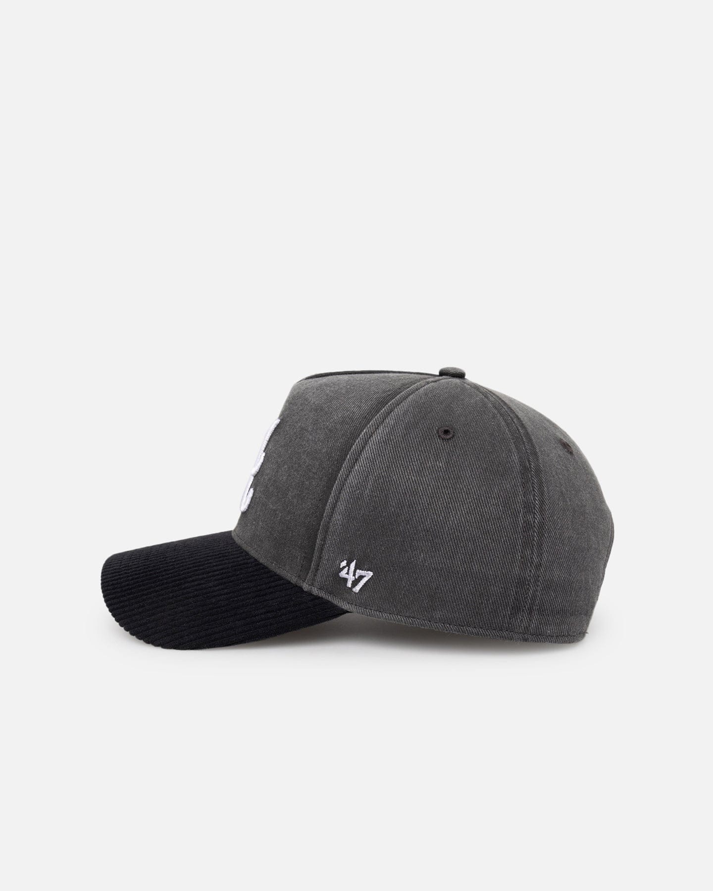 47 Brand Atlanta Braves Apollo Corduroy Offside DT Snapback Black